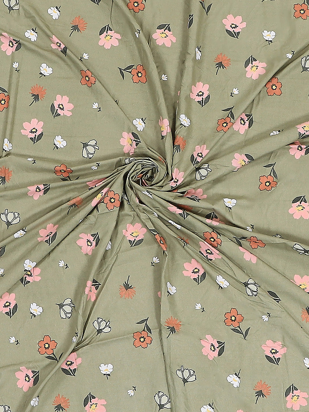 130 GSM Polyester Double Bed 1 Bedsheet with 2 Pillow Covers (Edmond)