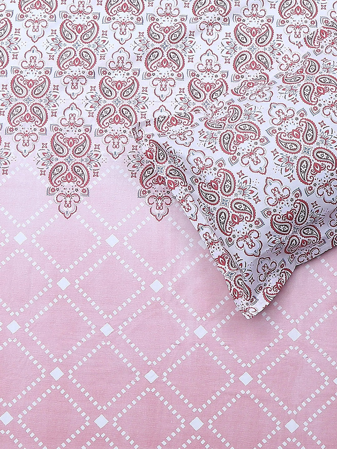104 TC Cotton Double Bedsheet with 2 Pillow Covers - Updated - Updated