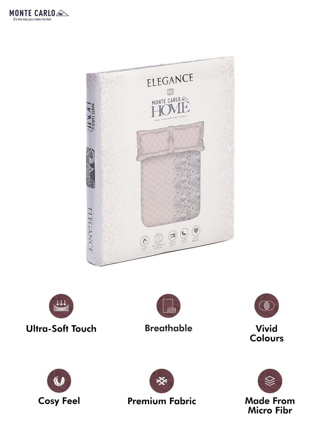 104 TC Cotton Double Bedsheet with 2 Pillow Covers - Updated - Updated