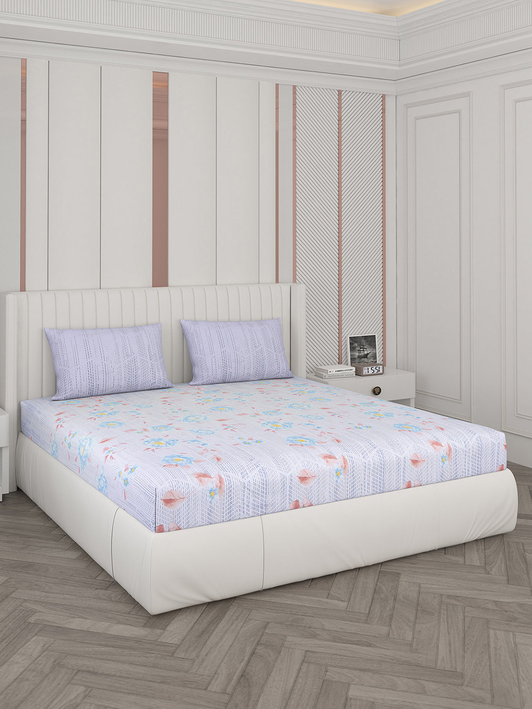 104 TC Cotton Double Bedsheet with 2 Pillow Covers - Updated - Updated - Updated