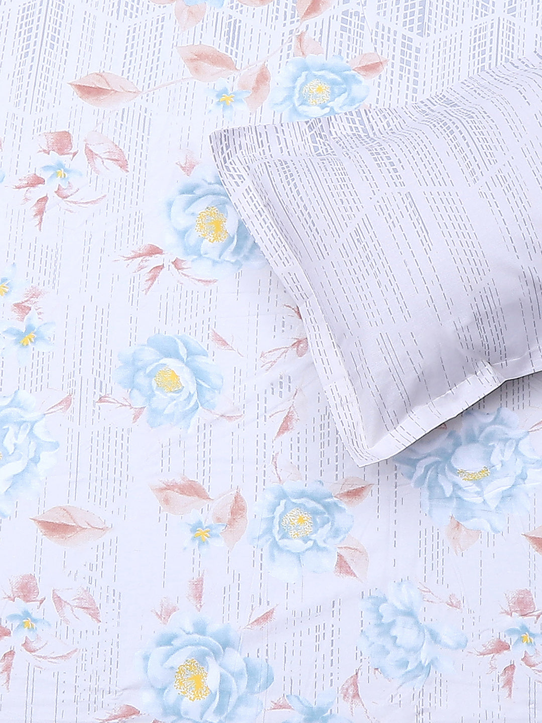 104 TC Cotton Double Bedsheet with 2 Pillow Covers - Updated - Updated - Updated