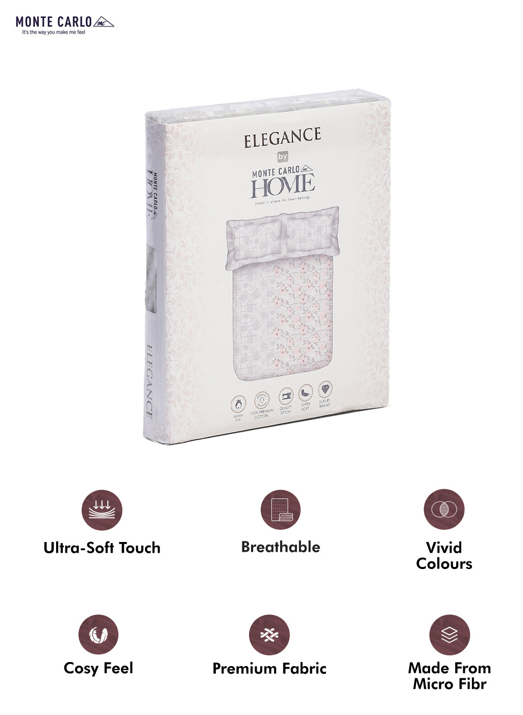 104 TC Cotton Double Bedsheet with 2 Pillow Covers - Updated - Updated - Updated