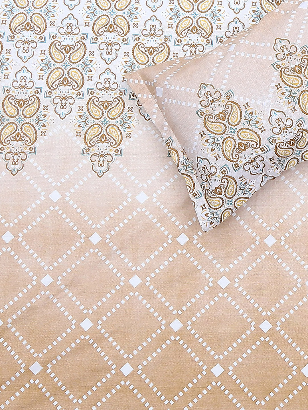 104 TC Cotton Double Bedsheet with 2 Pillow Covers - Updated - Updated - Updated