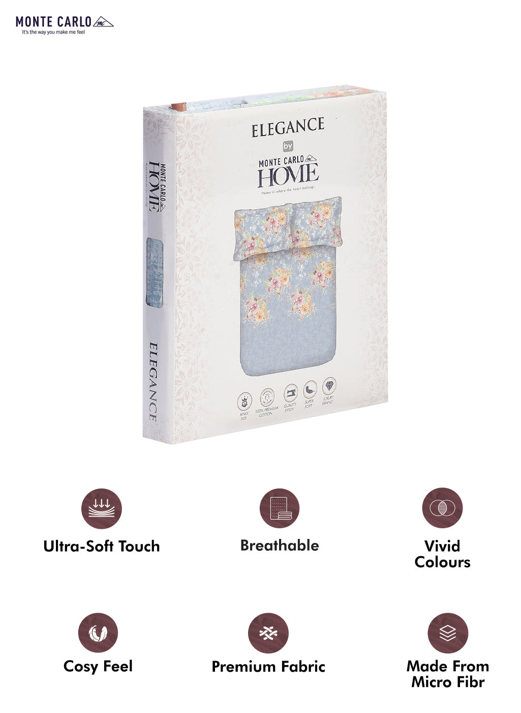 104 TC Cotton Double Bedsheet with 2 Pillow Covers - Updated - Updated - Updated