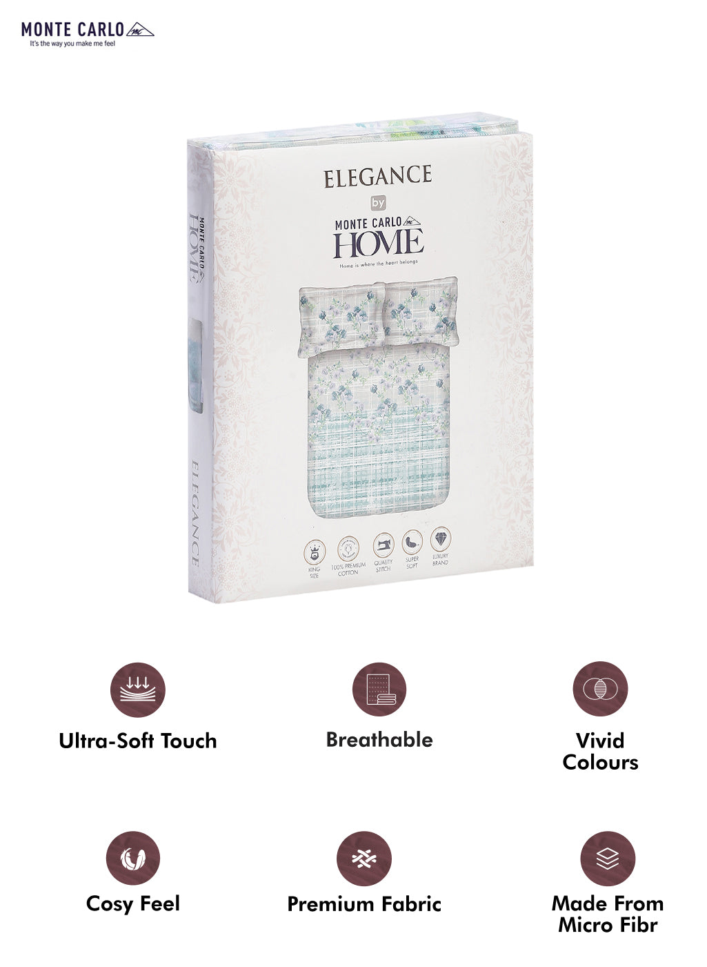 104 TC Cotton Double Bedsheet with 2 Pillow Covers - Updated - Updated - Updated