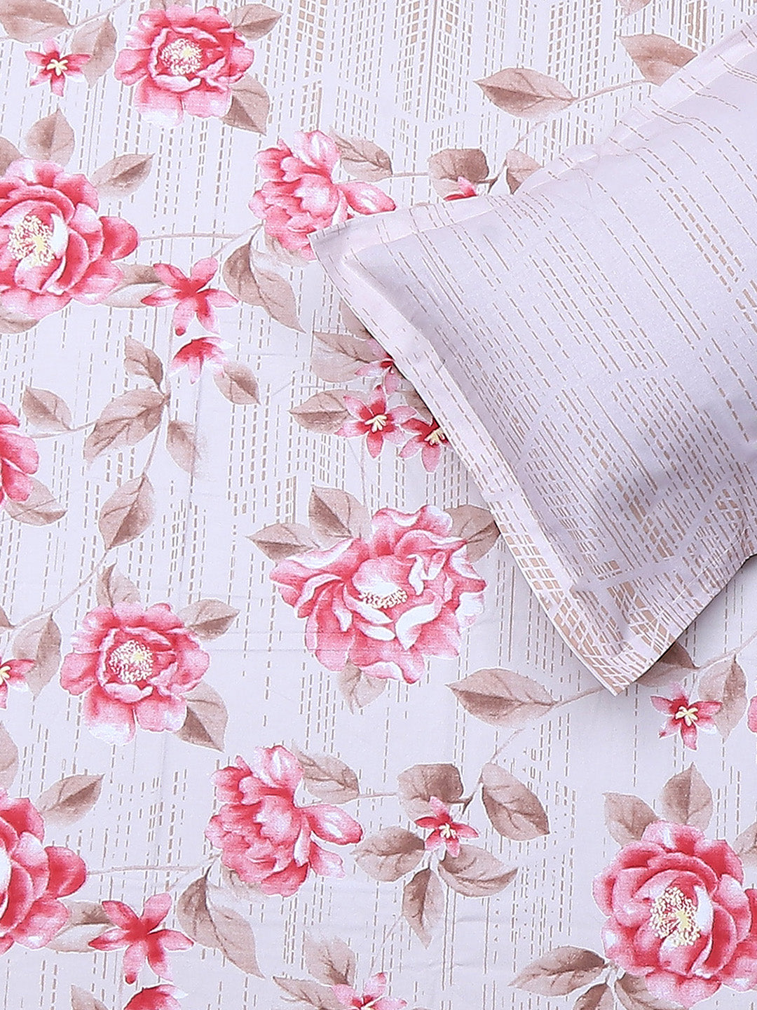 104 TC Cotton Double Bedsheet with 2 Pillow Covers - Updated - Updated - Updated