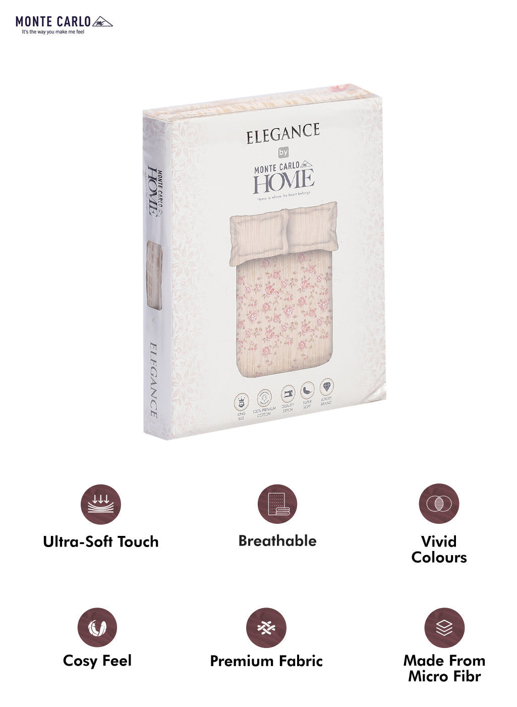 104 TC Cotton Double Bedsheet with 2 Pillow Covers - Updated - Updated - Updated