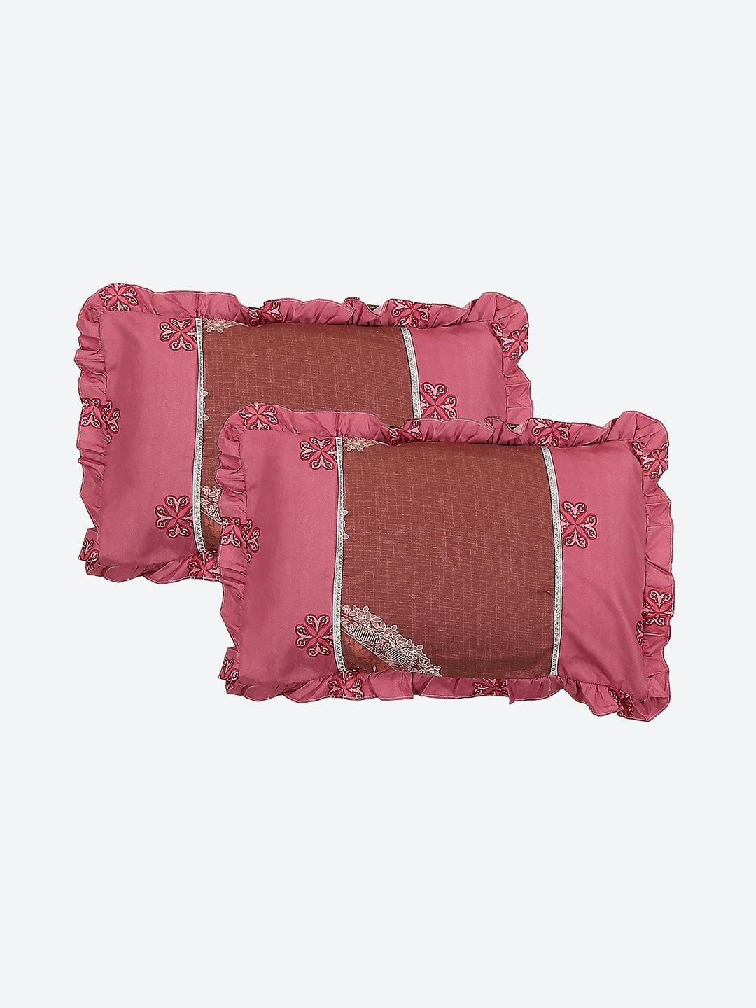 130 GSM Polyester Double Bed 1 Bedsheet with 2 Pillow Covers (Essence)