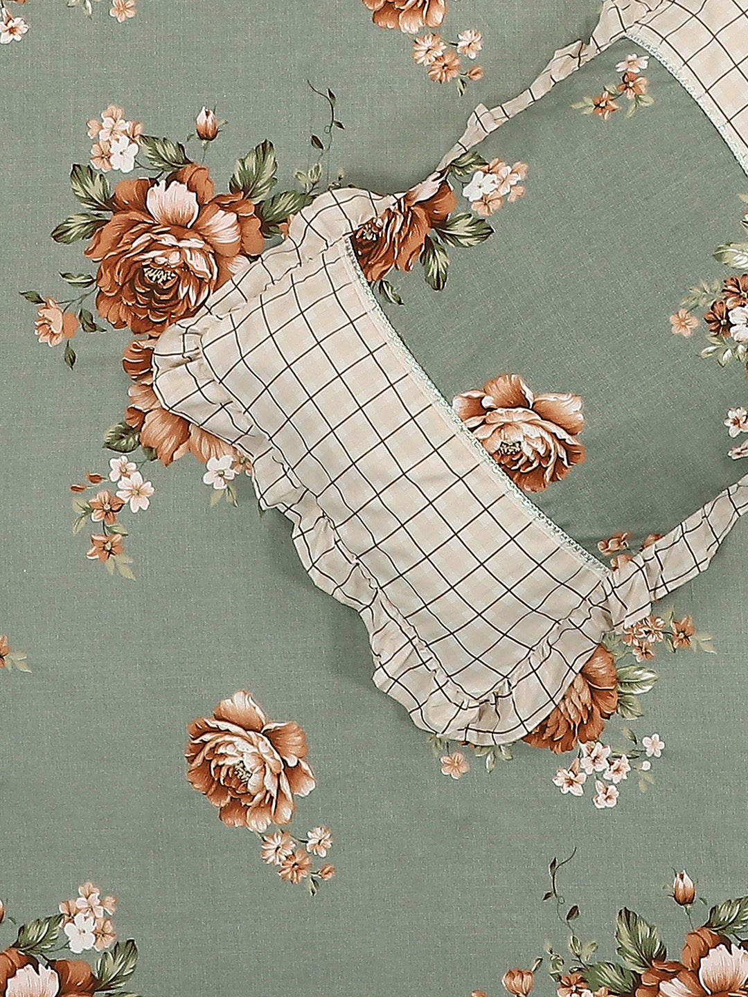 130 GSM Polyester Double Bed 1 Bedsheet with 2 Pillow Covers (Essence)