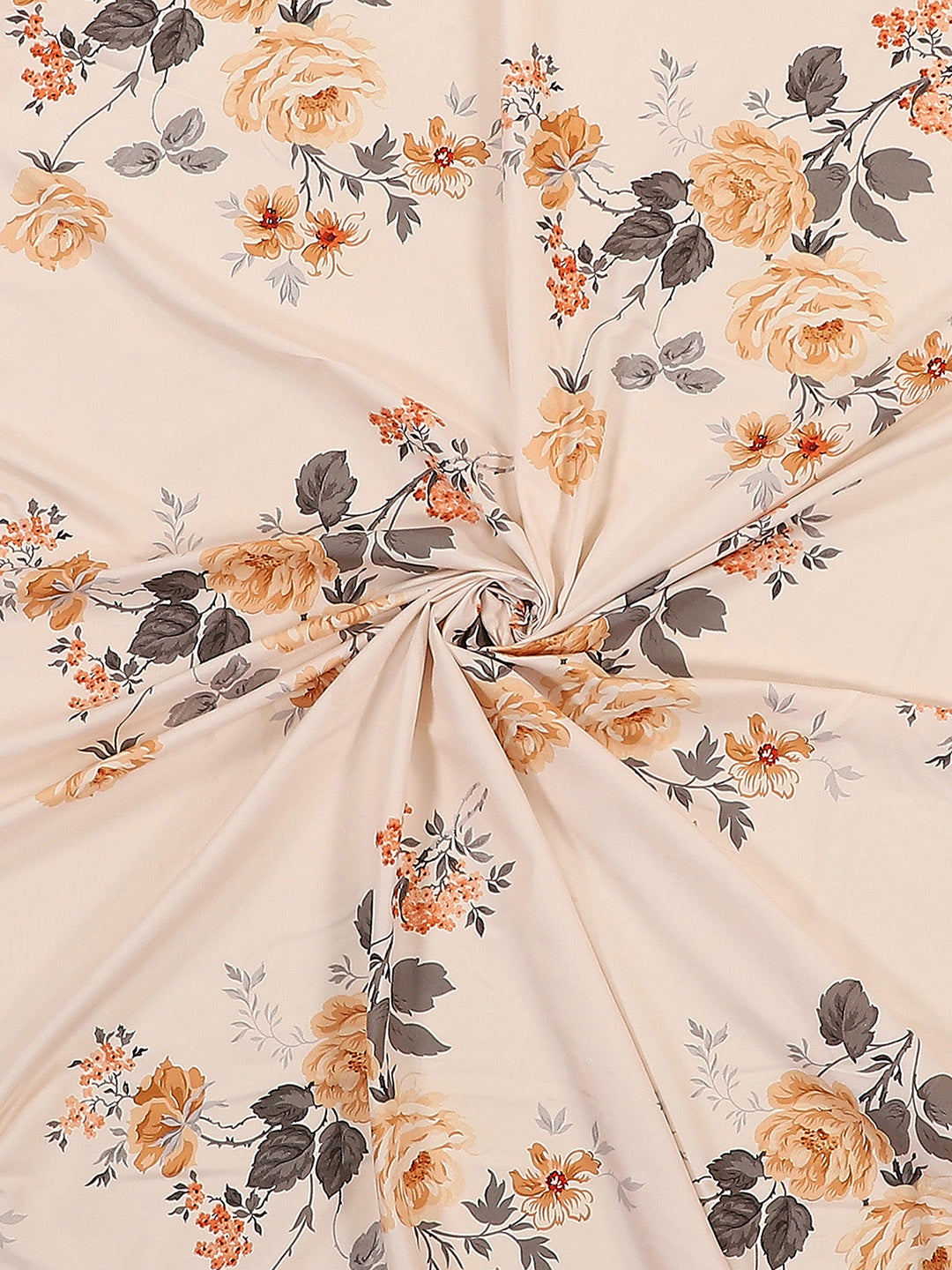 130 GSM Polyester Double Bed 1 Bedsheet with 2 Pillow Covers (Essence)