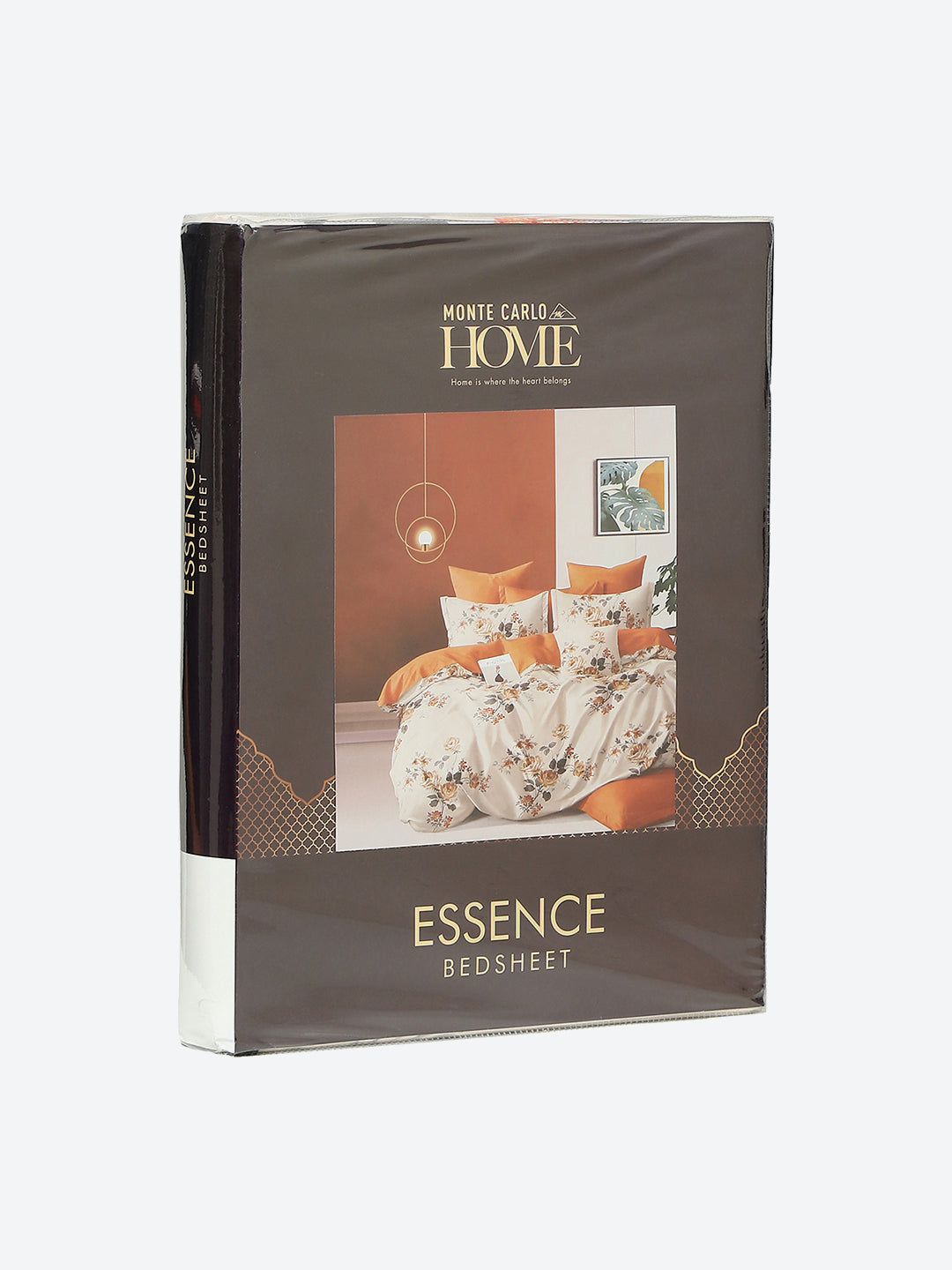 130 GSM Polyester Double Bed 1 Bedsheet with 2 Pillow Covers (Essence)