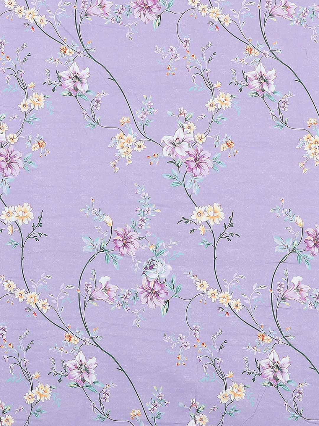 130 GSM Polyester Double Bed 1 Bedsheet with 2 Pillow Covers (Essence)