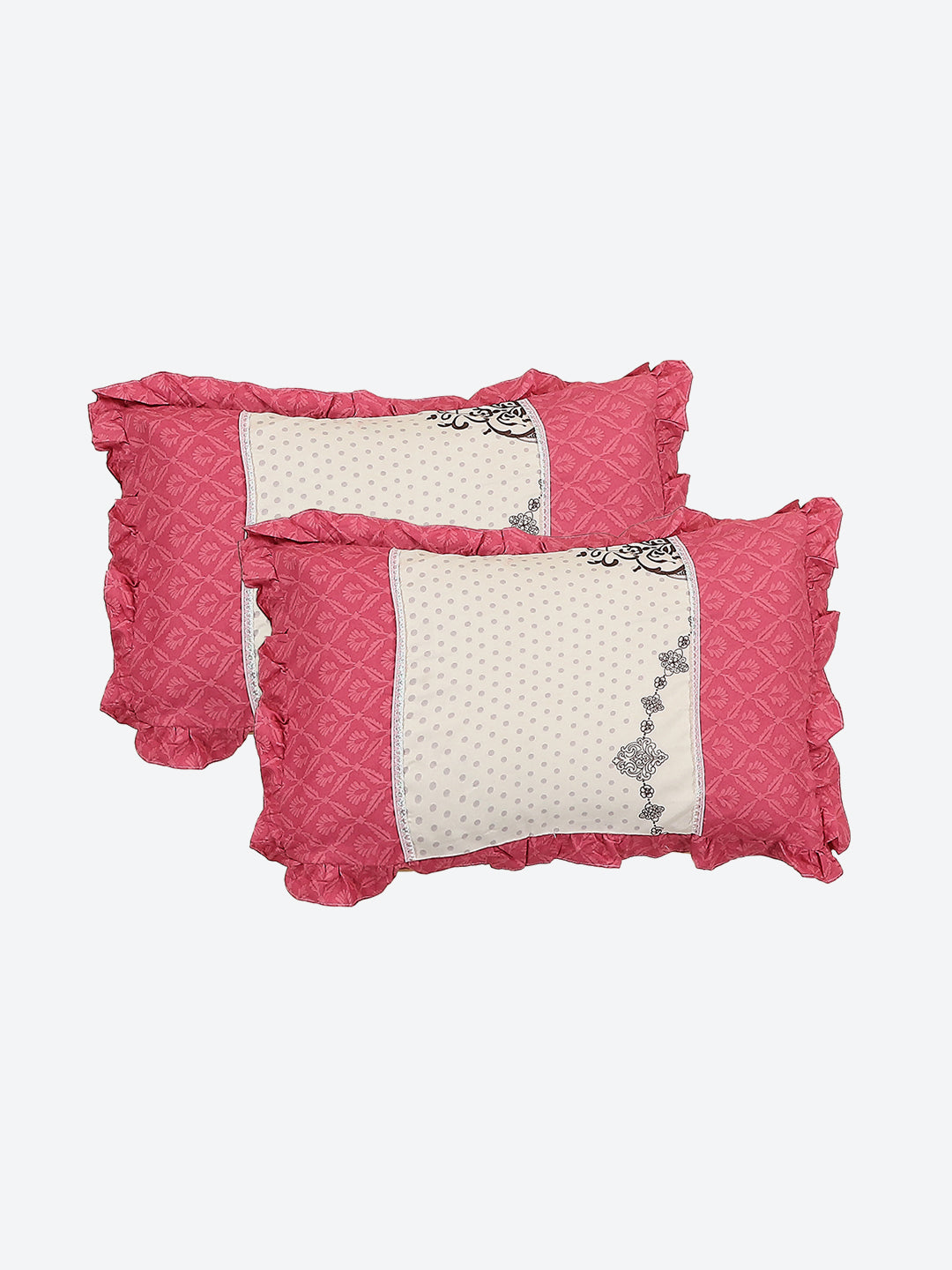 130 GSM Polyester Double Bed 1 Bedsheet with 2 Pillow Covers (Essence)