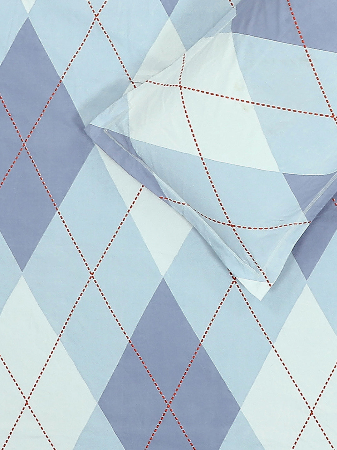 144 TC Cotton Double Bed 1 Bedsheet with 2 Pillow Covers (Fashnik)