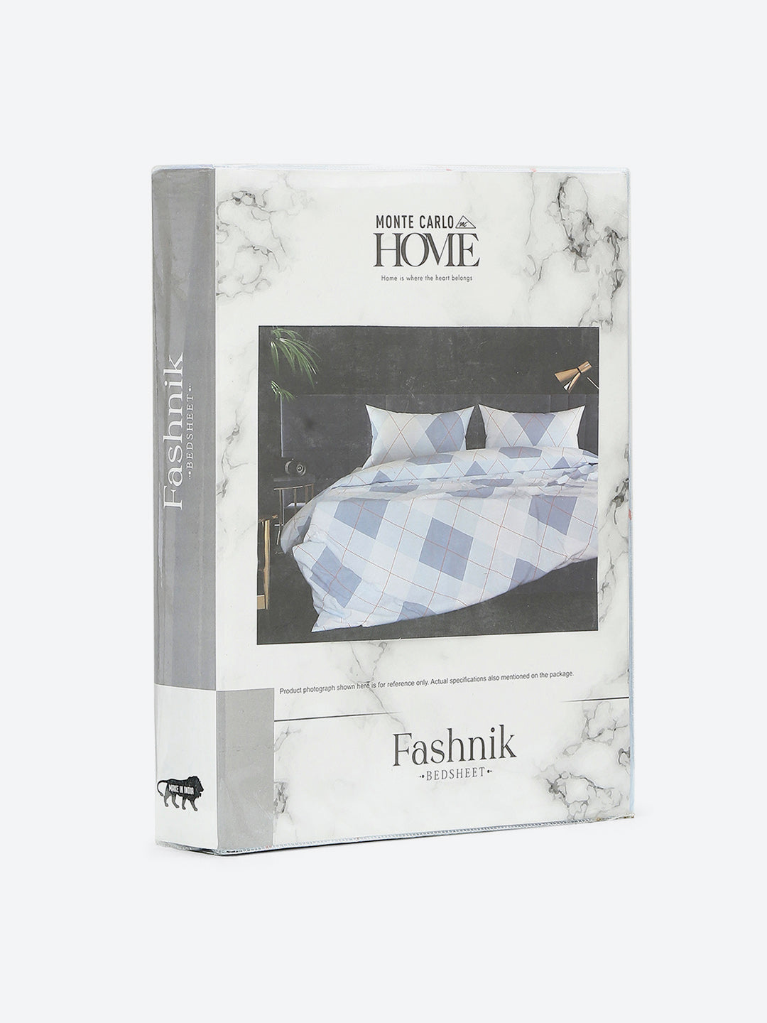 144 TC Cotton Double Bed 1 Bedsheet with 2 Pillow Covers (Fashnik)