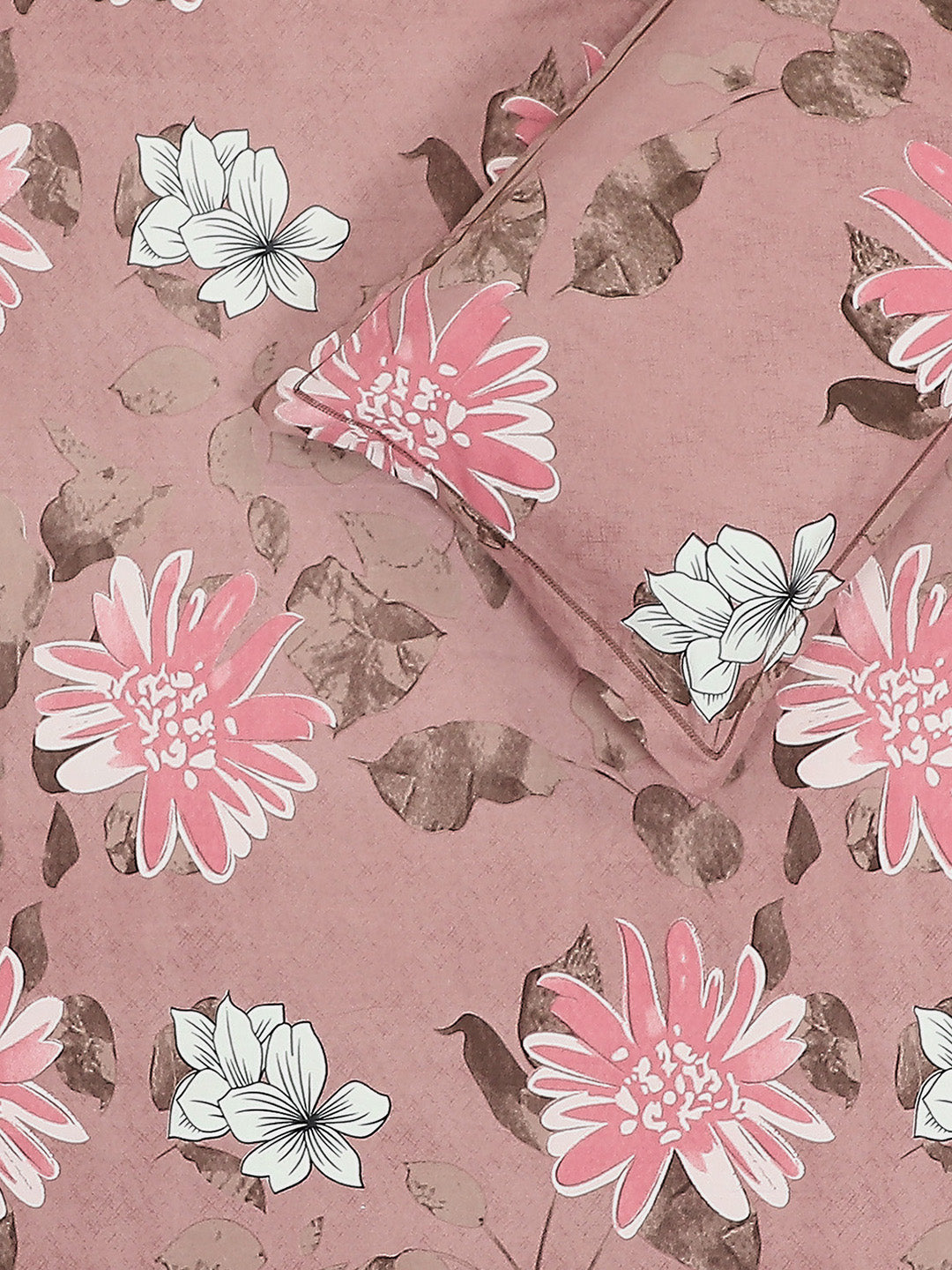 144 TC Cotton Double Bed 1 Bedsheet with 2 Pillow Covers (Fashnik)