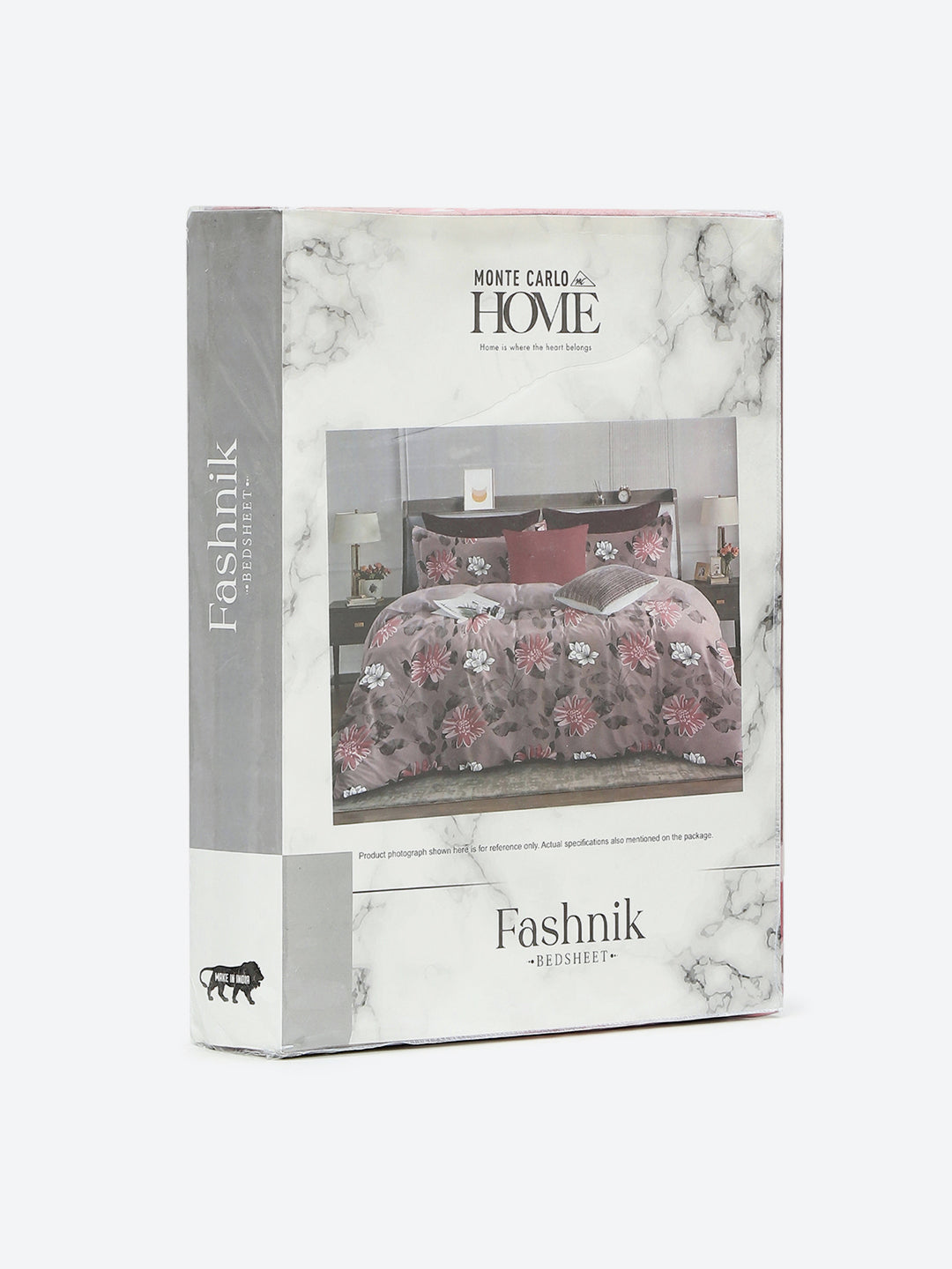 144 TC Cotton Double Bed 1 Bedsheet with 2 Pillow Covers (Fashnik)