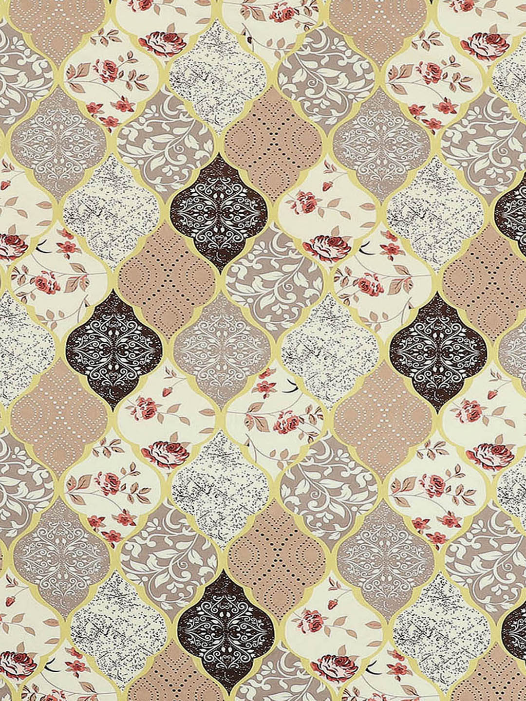 144 TC Cotton Double Bed 1 Bedsheet with 2 Pillow Covers (Fashnik)