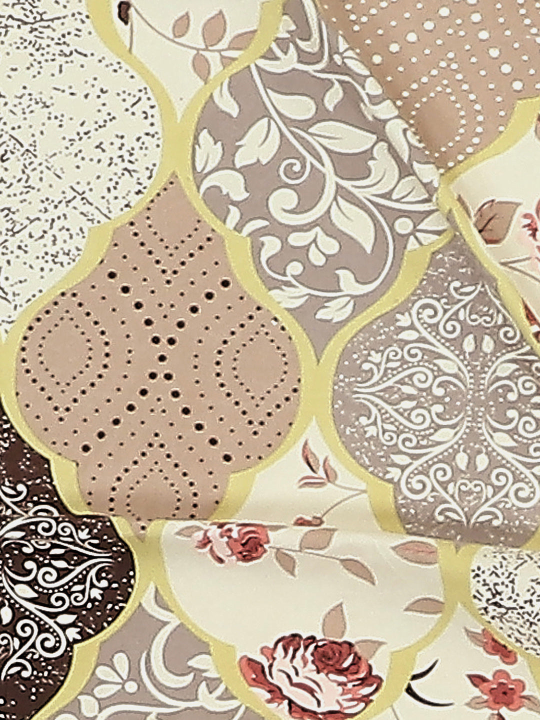 144 TC Cotton Double Bed 1 Bedsheet with 2 Pillow Covers (Fashnik)