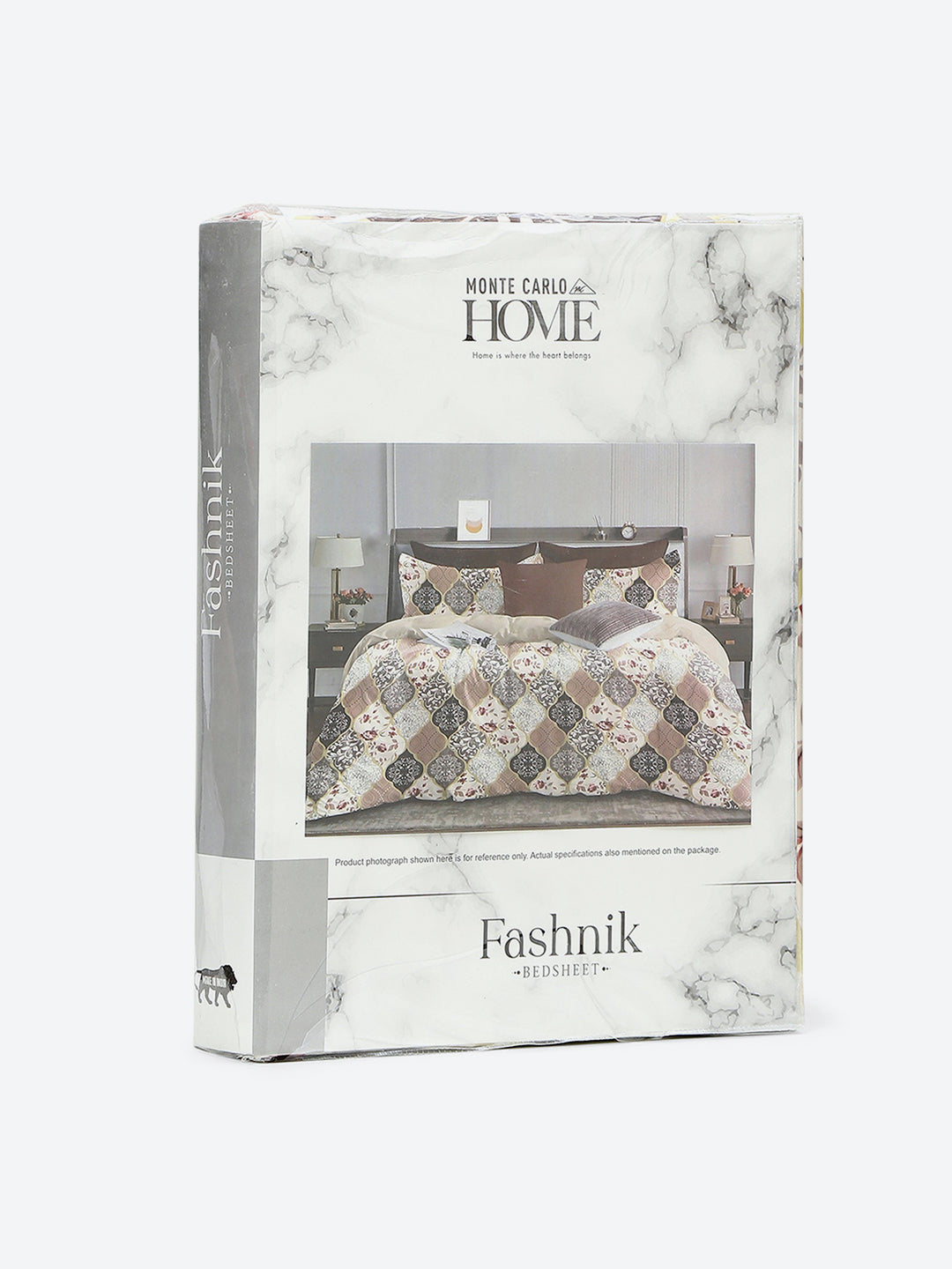 144 TC Cotton Double Bed 1 Bedsheet with 2 Pillow Covers (Fashnik)