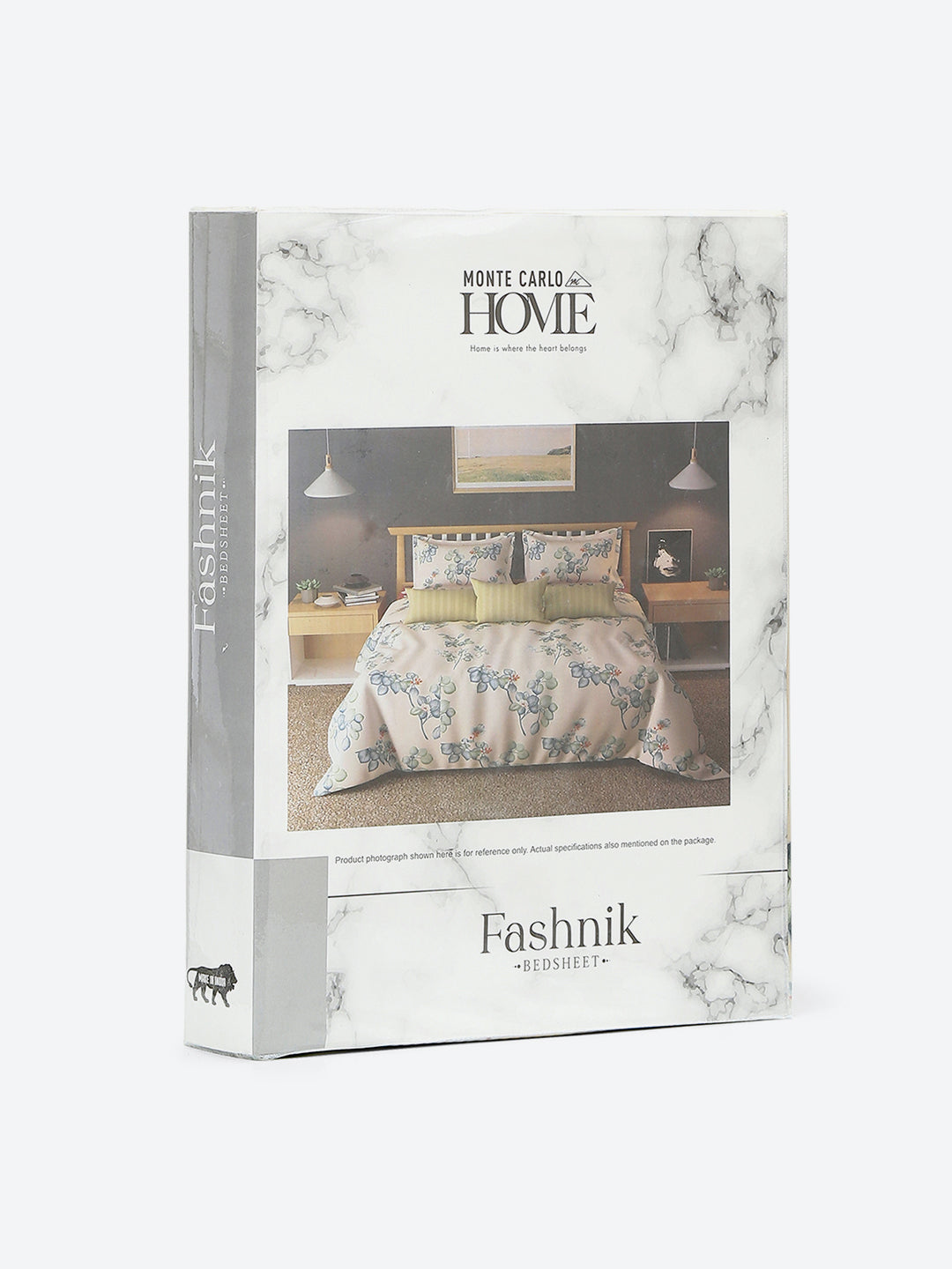 144 TC Cotton Double Bed 1 Bedsheet with 2 Pillow Covers (Fashnik)