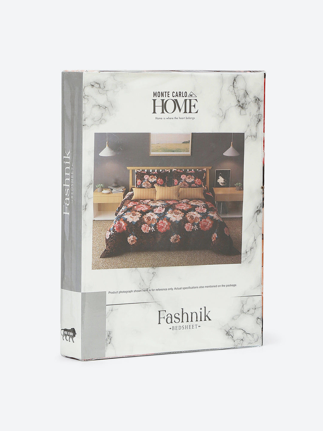 144 TC Cotton Double Bed 1 Bedsheet with 2 Pillow Covers (Fashnik)