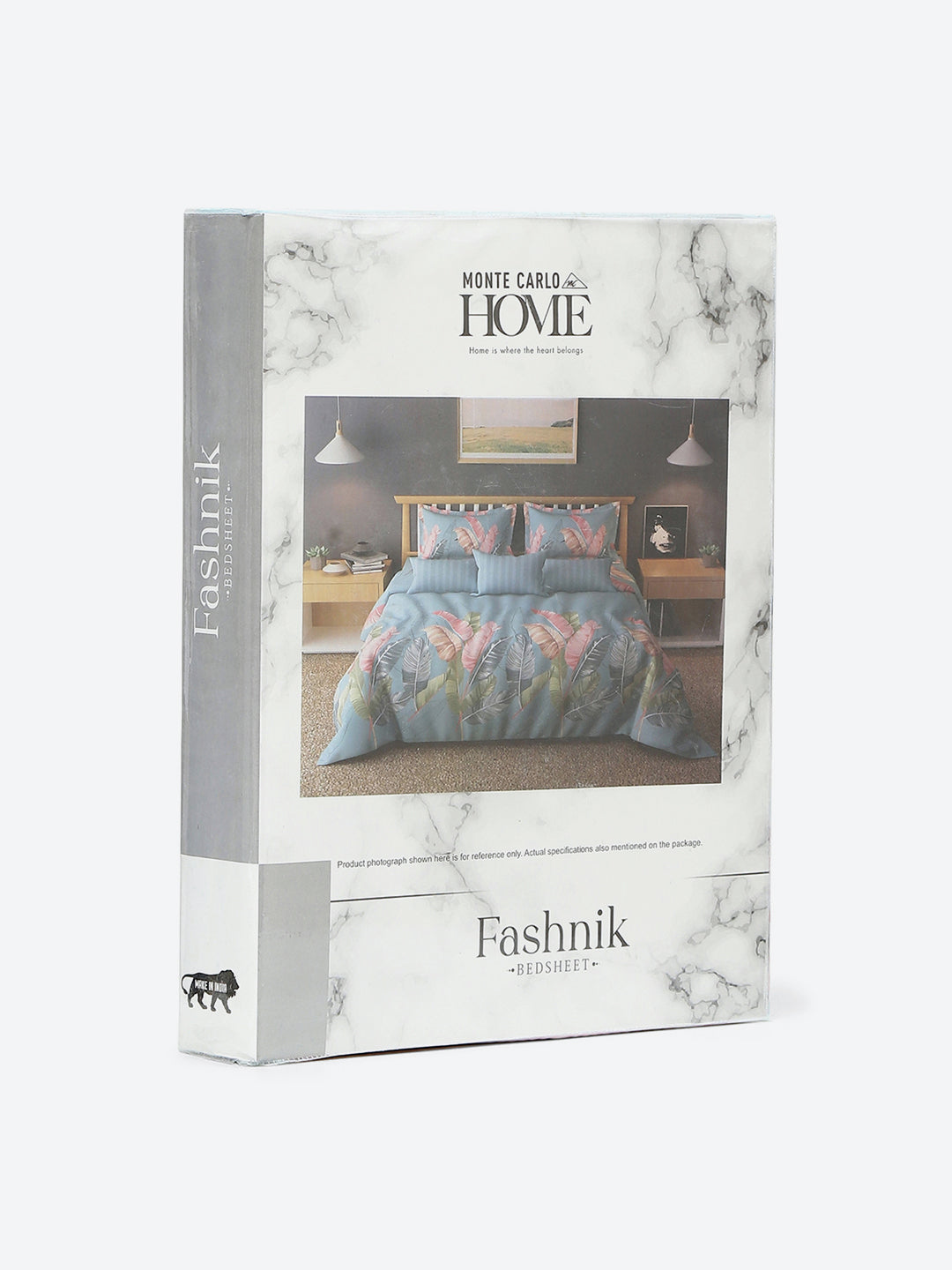 144 TC Cotton Double Bed 1 Bedsheet with 2 Pillow Covers (Fashnik)