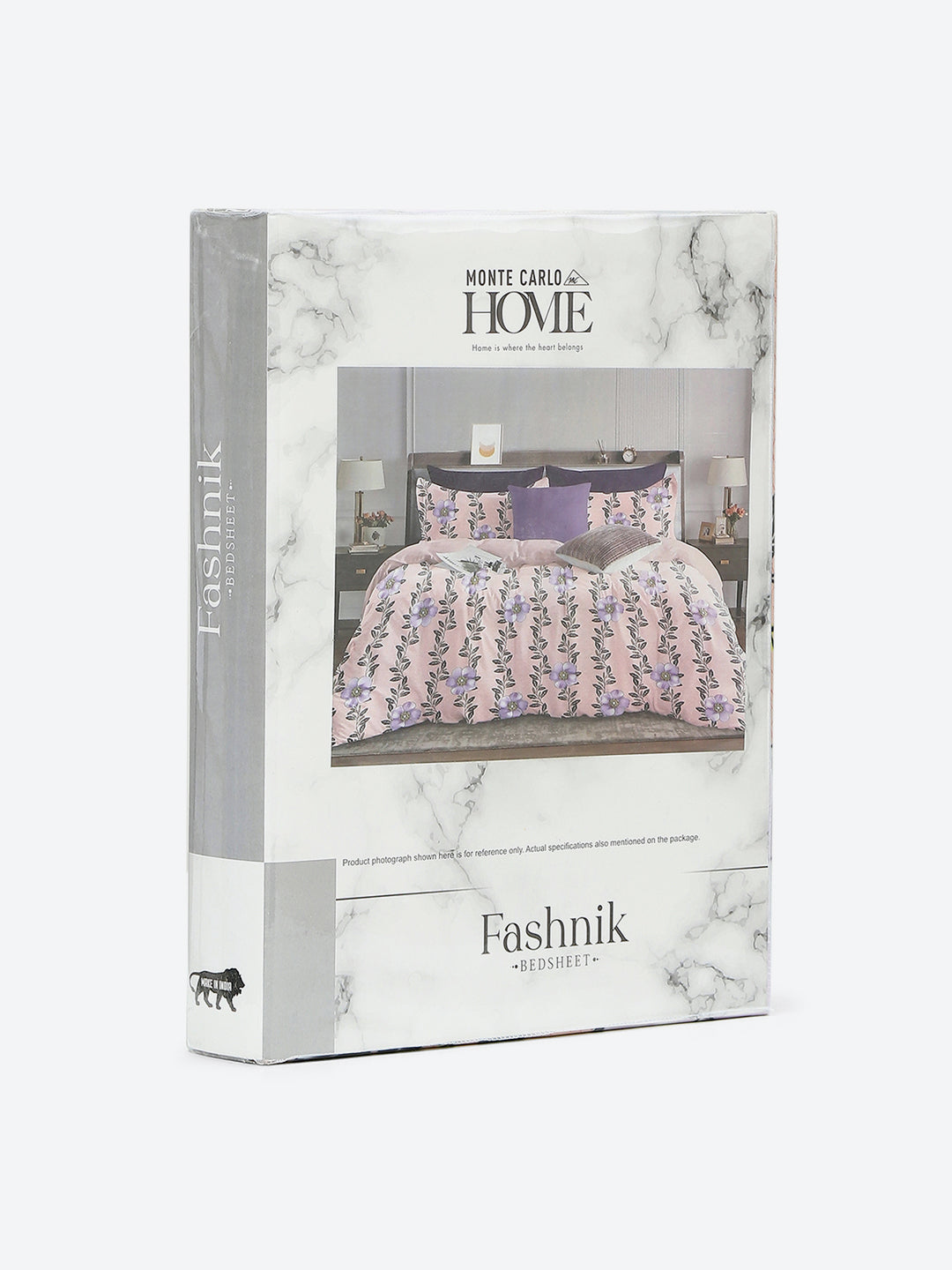 144 TC Cotton Double Bed 1 Bedsheet with 2 Pillow Covers (Fashnik)