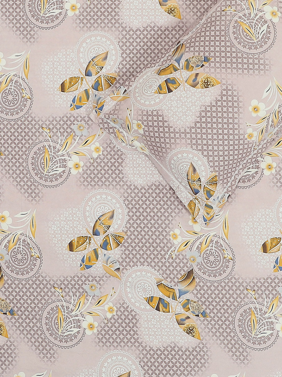 144 TC Cotton Double Bed 1 Bedsheet with 2 Pillow Covers (Fashnik)