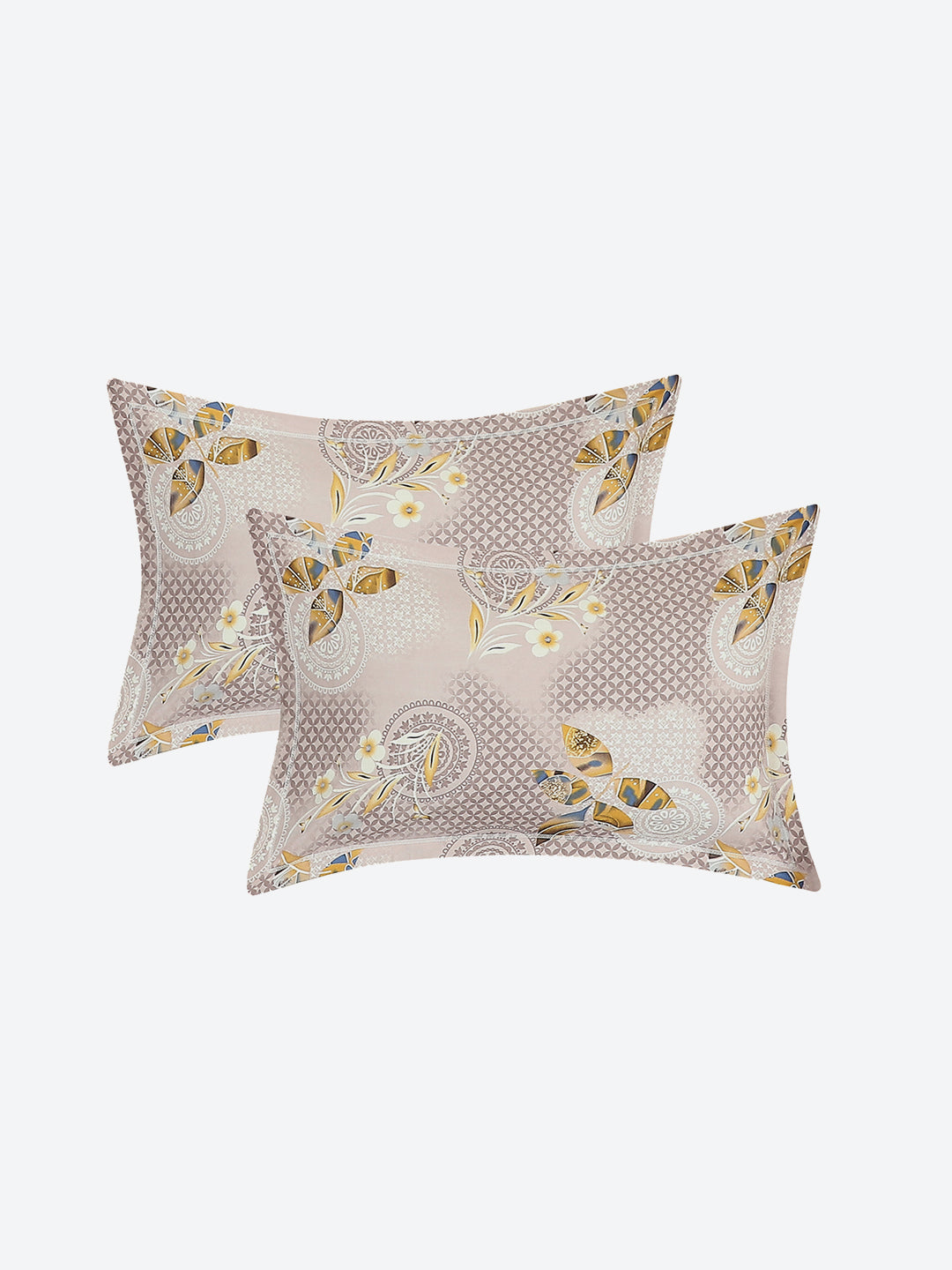 144 TC Cotton Double Bed 1 Bedsheet with 2 Pillow Covers (Fashnik)