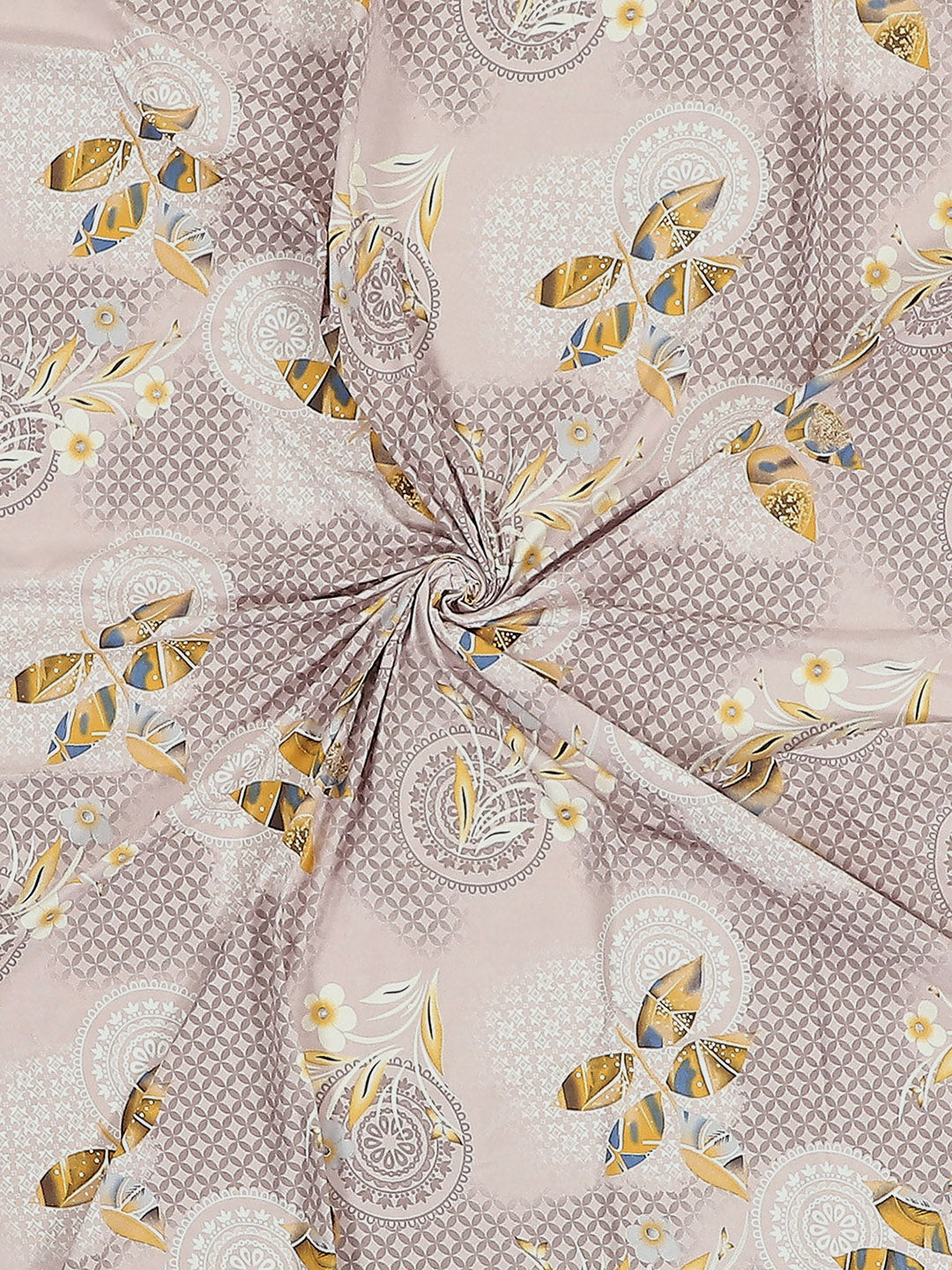 144 TC Cotton Double Bed 1 Bedsheet with 2 Pillow Covers (Fashnik)