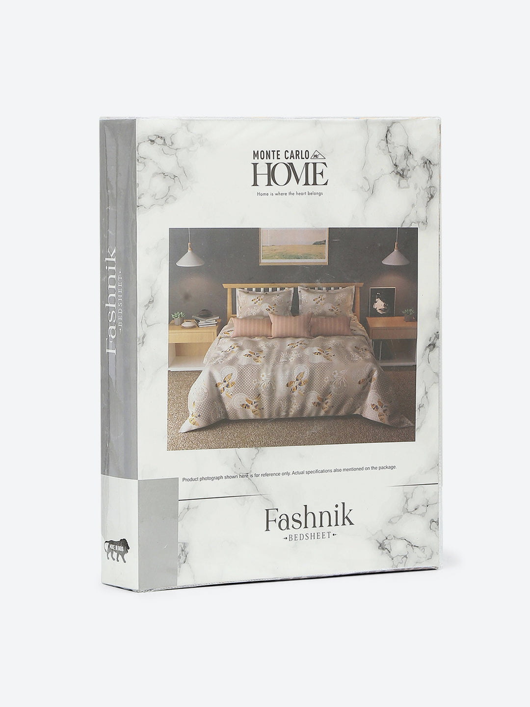 144 TC Cotton Double Bed 1 Bedsheet with 2 Pillow Covers (Fashnik)