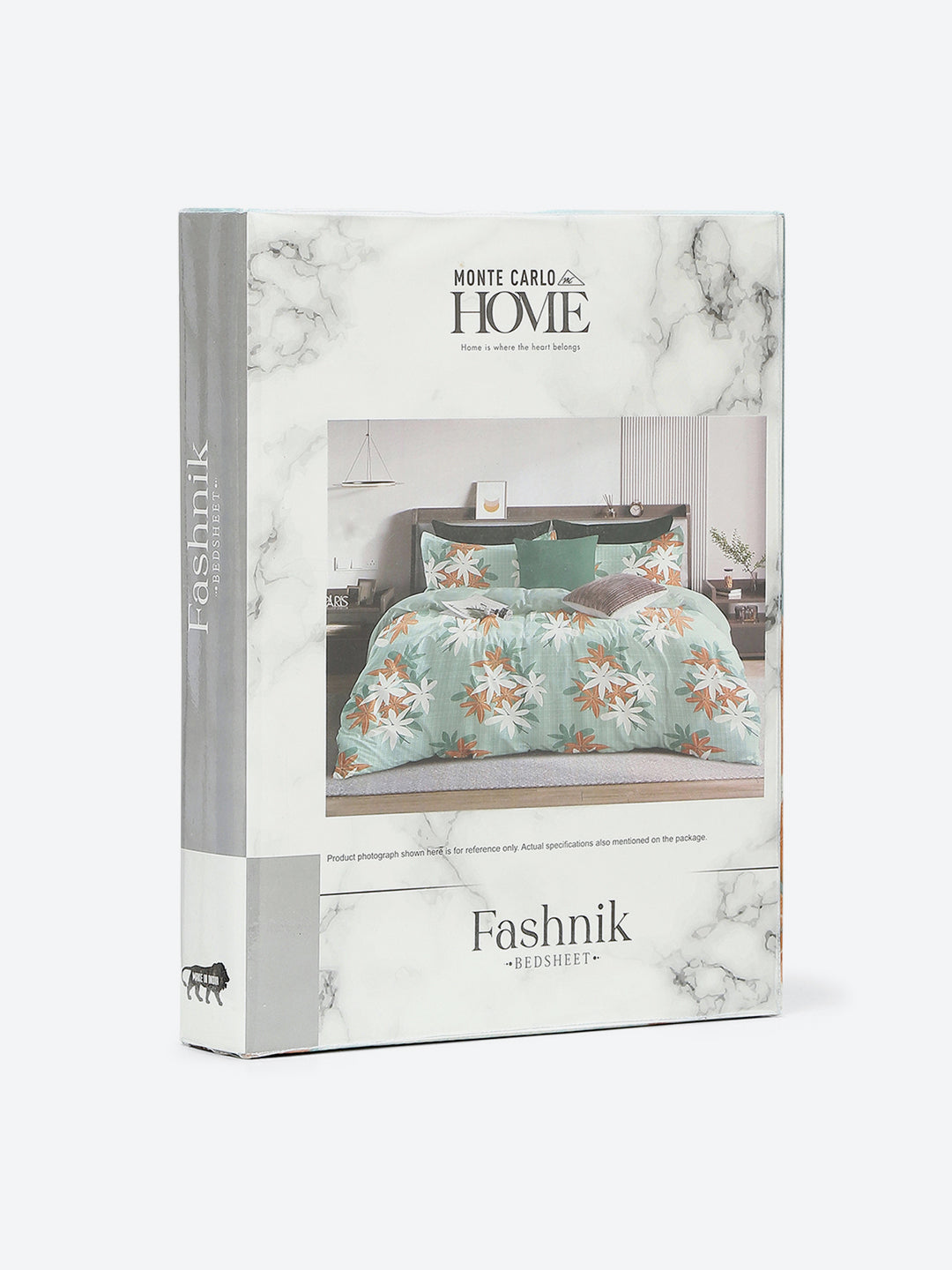 144 TC Cotton Double Bed 1 Bedsheet with 2 Pillow Covers (Fashnik)