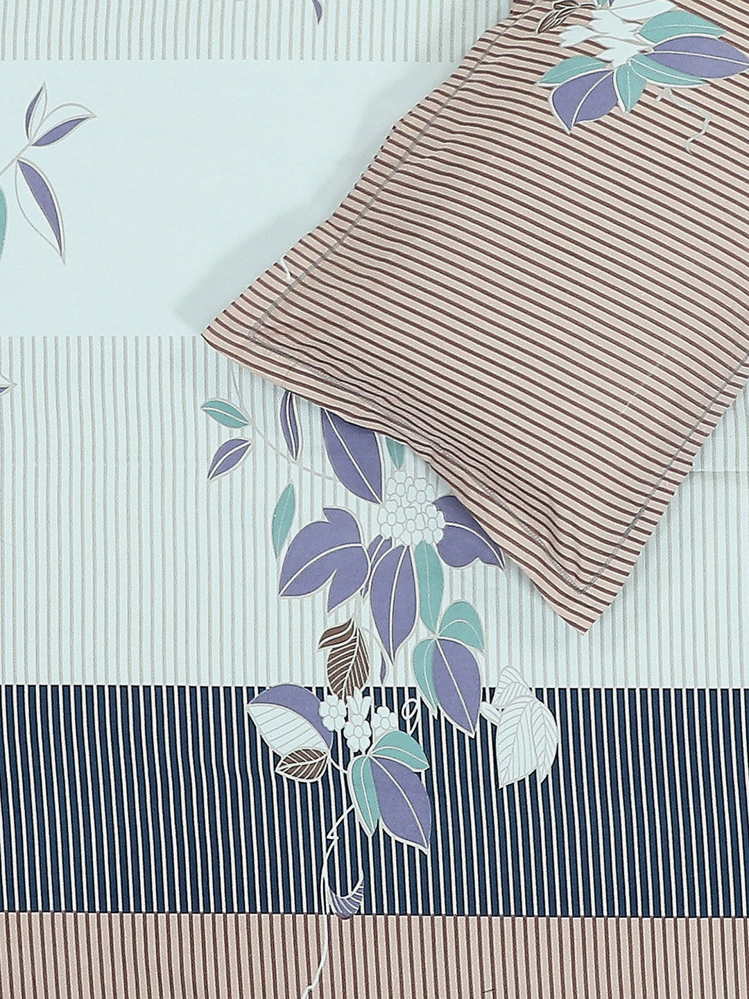 144 TC Cotton Double Bed 1 Bedsheet with 2 Pillow Covers (Fashnik)