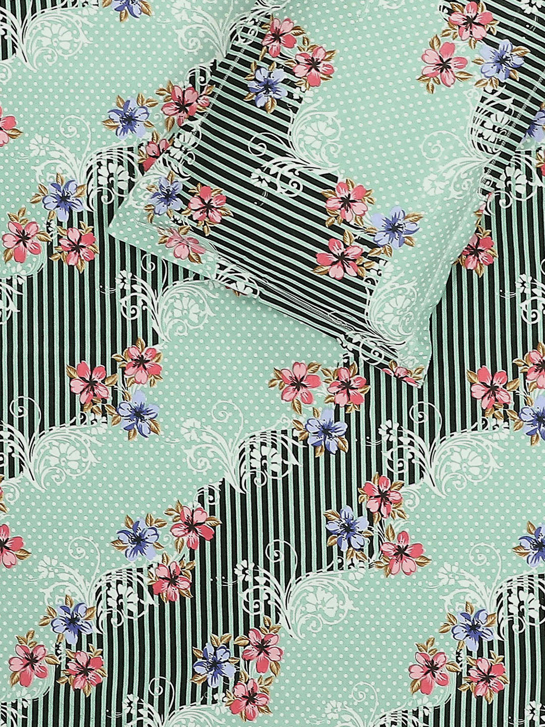 144 TC Cotton Double Bed 1 Bedsheet with 2 Pillow Covers (Fashnik)