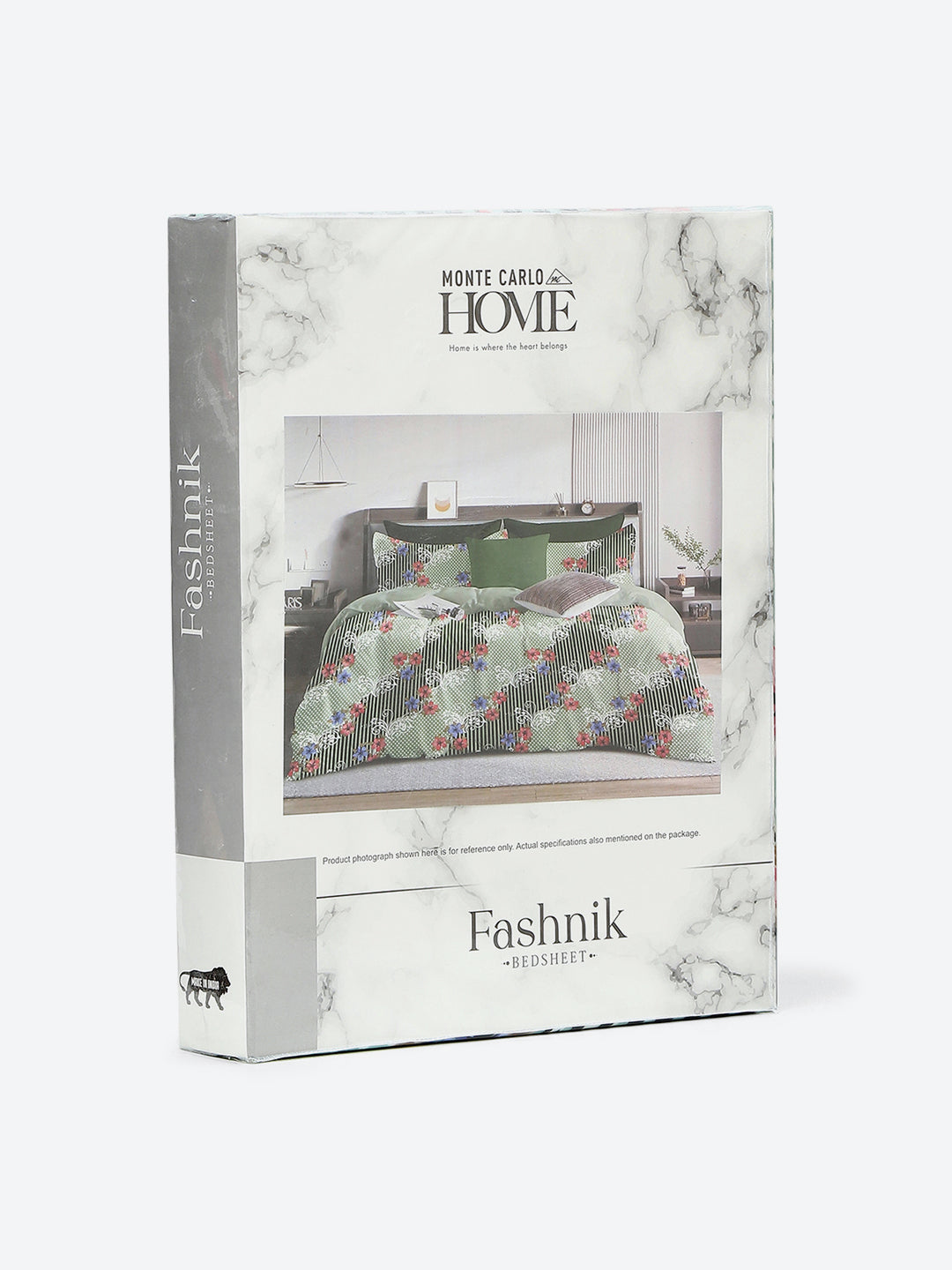 144 TC Cotton Double Bed 1 Bedsheet with 2 Pillow Covers (Fashnik)