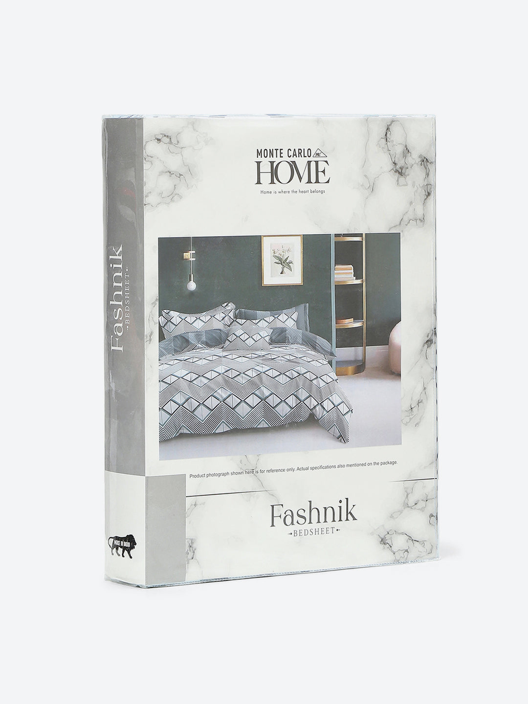 144 TC Cotton Double Bed 1 Bedsheet with 2 Pillow Covers (Fashnik)