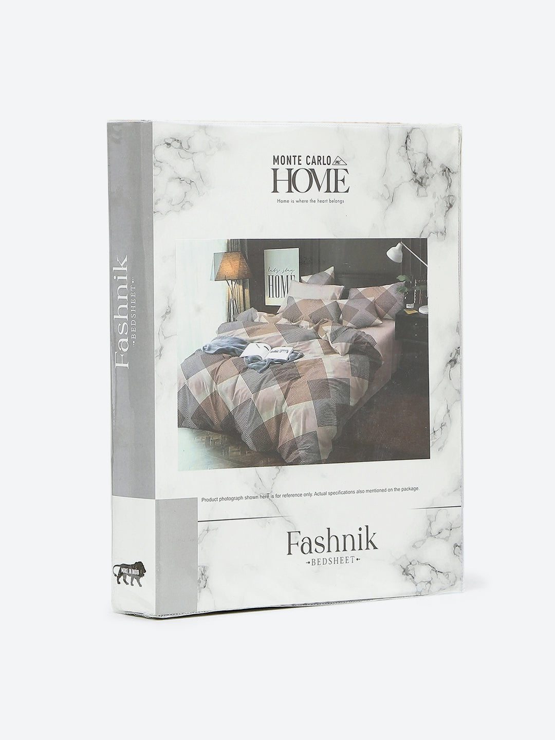 144 TC Cotton Double Bed 1 Bedsheet with 2 Pillow Covers (Fashnik)