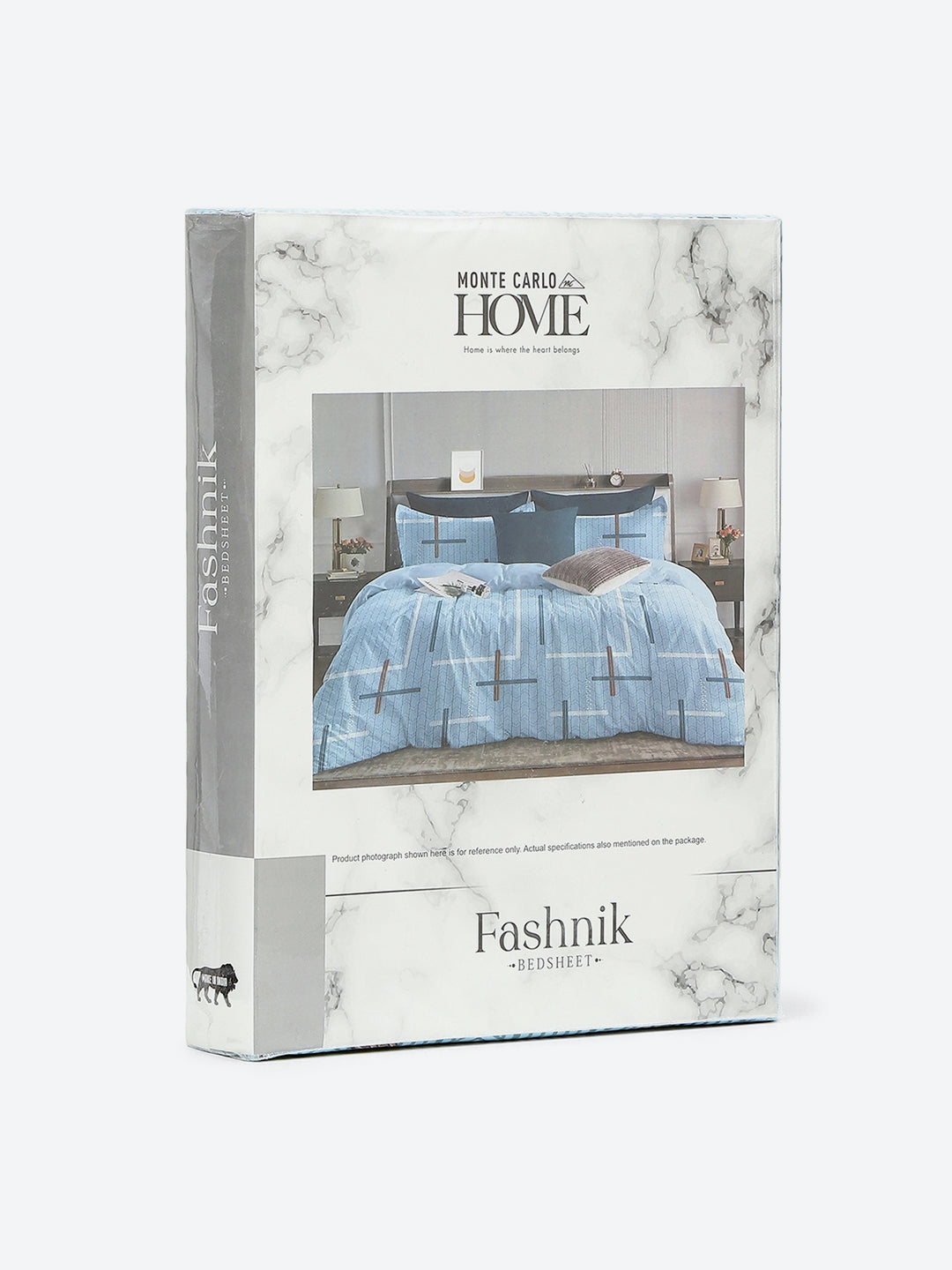 144 TC Cotton Double Bed 1 Bedsheet with 2 Pillow Covers (Fashnik)