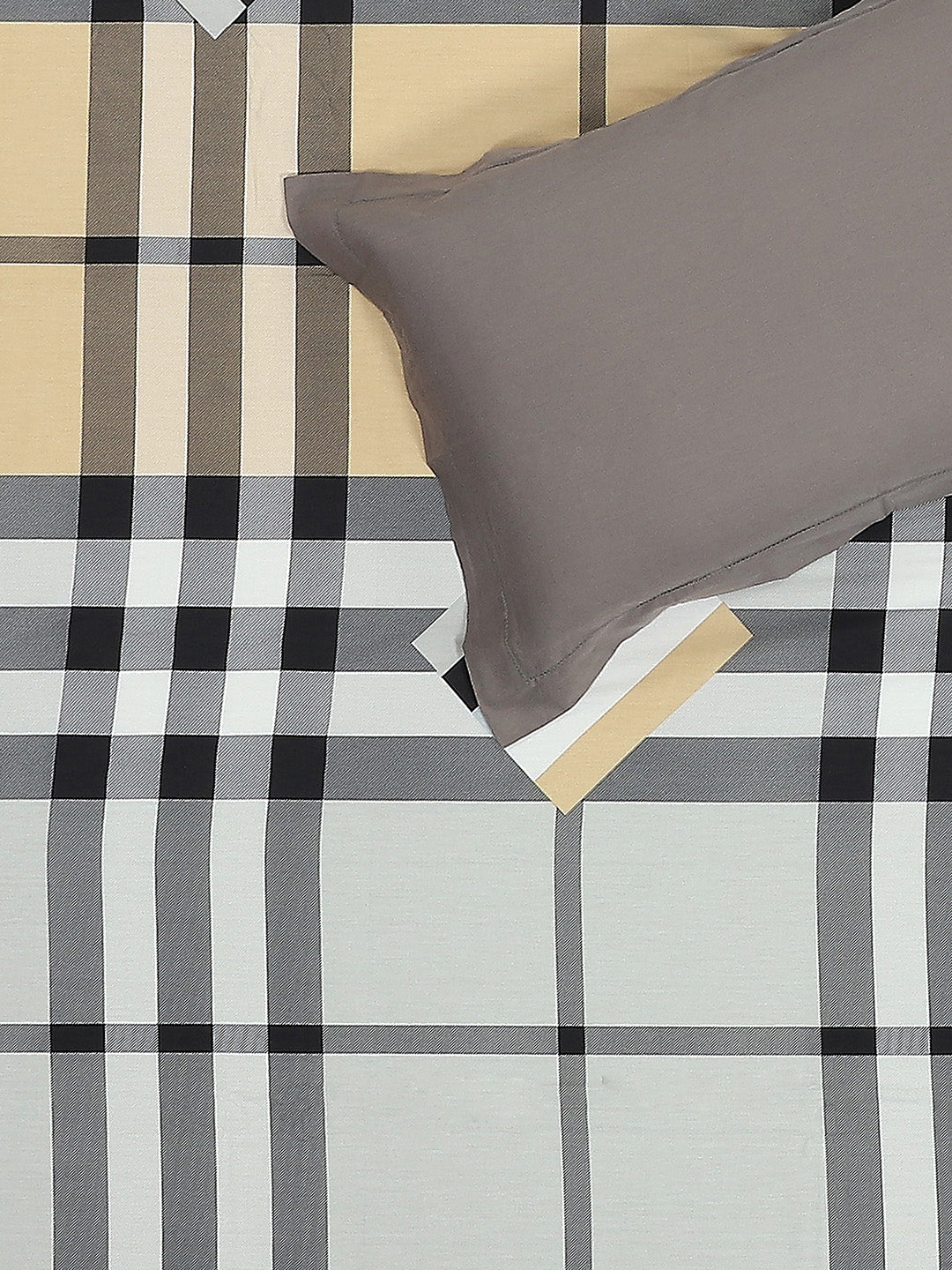 200 TC Cotton Double Bed 1 Bedsheet with 2 Pillow Covers (Ramona)