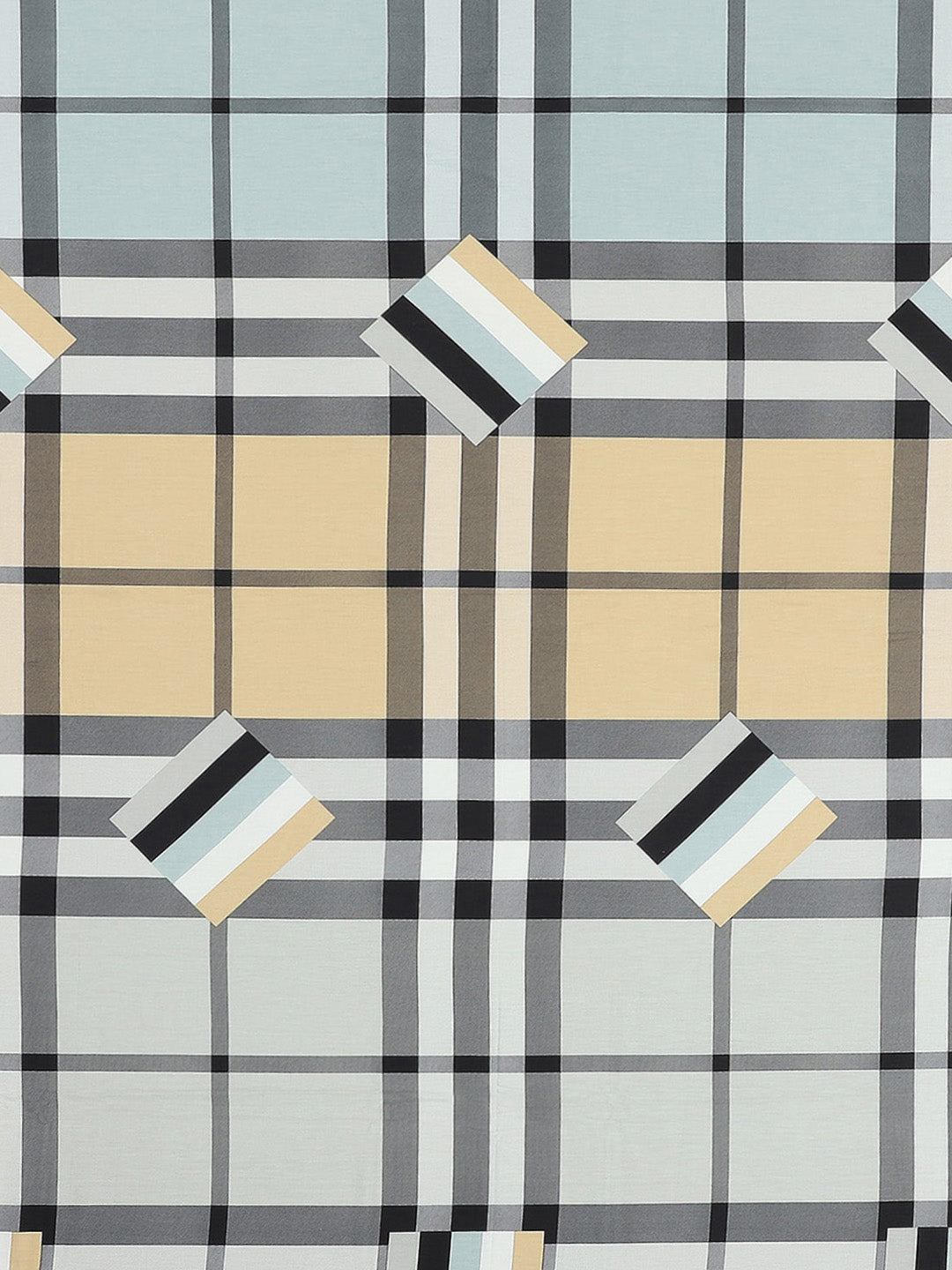 200 TC Cotton Double Bed 1 Bedsheet with 2 Pillow Covers (Ramona)