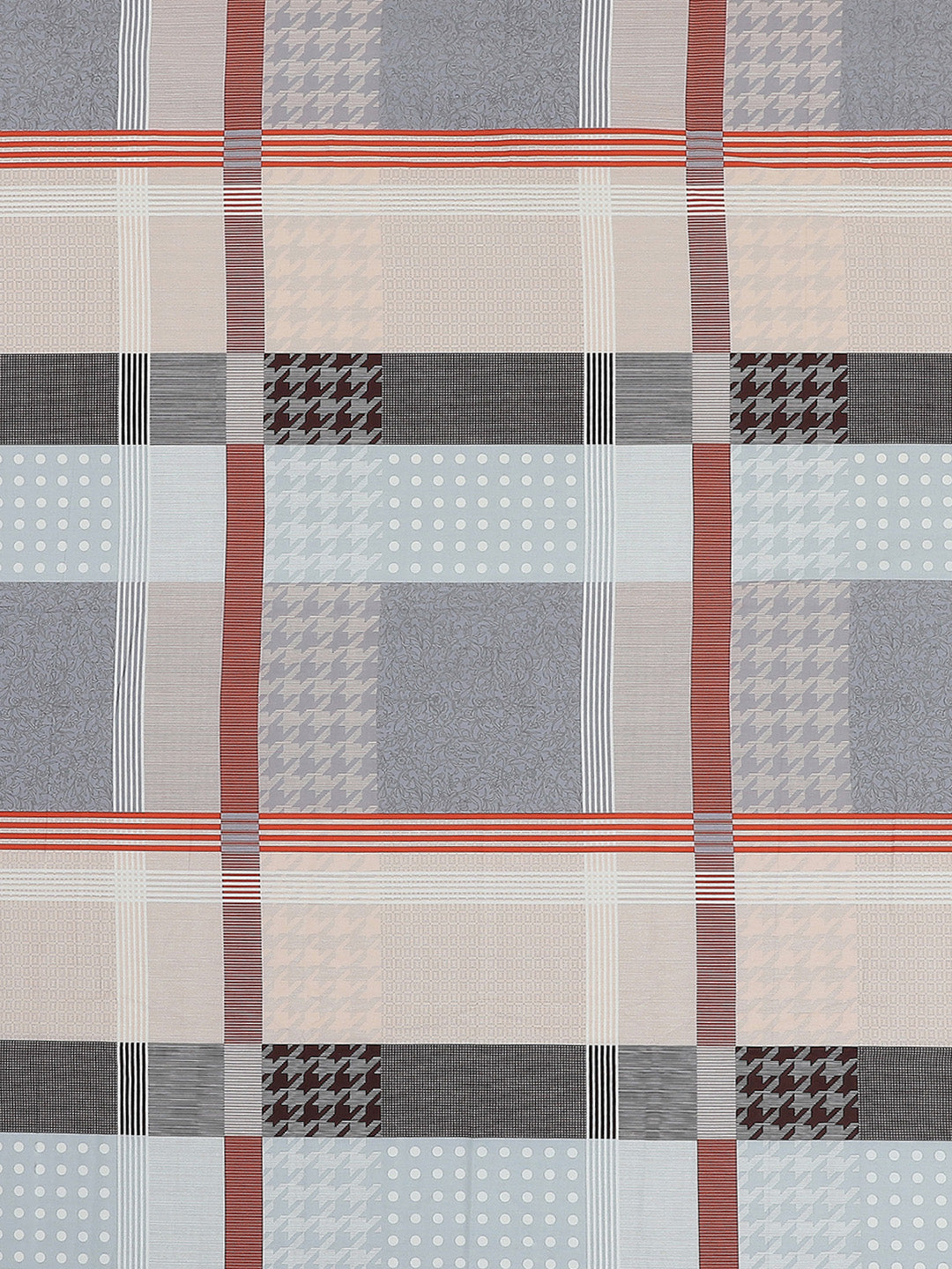 200 TC Cotton Double Bed 1 Bedsheet with 2 Pillow Covers (Ramona)