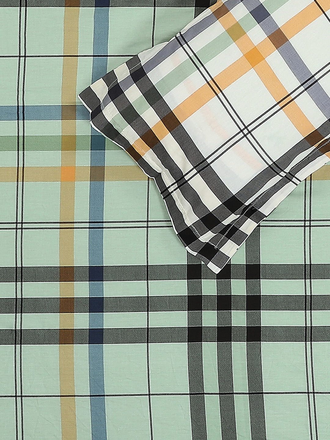 200 TC Cotton Double Bed 1 Bedsheet with 2 Pillow Covers (Ramona)