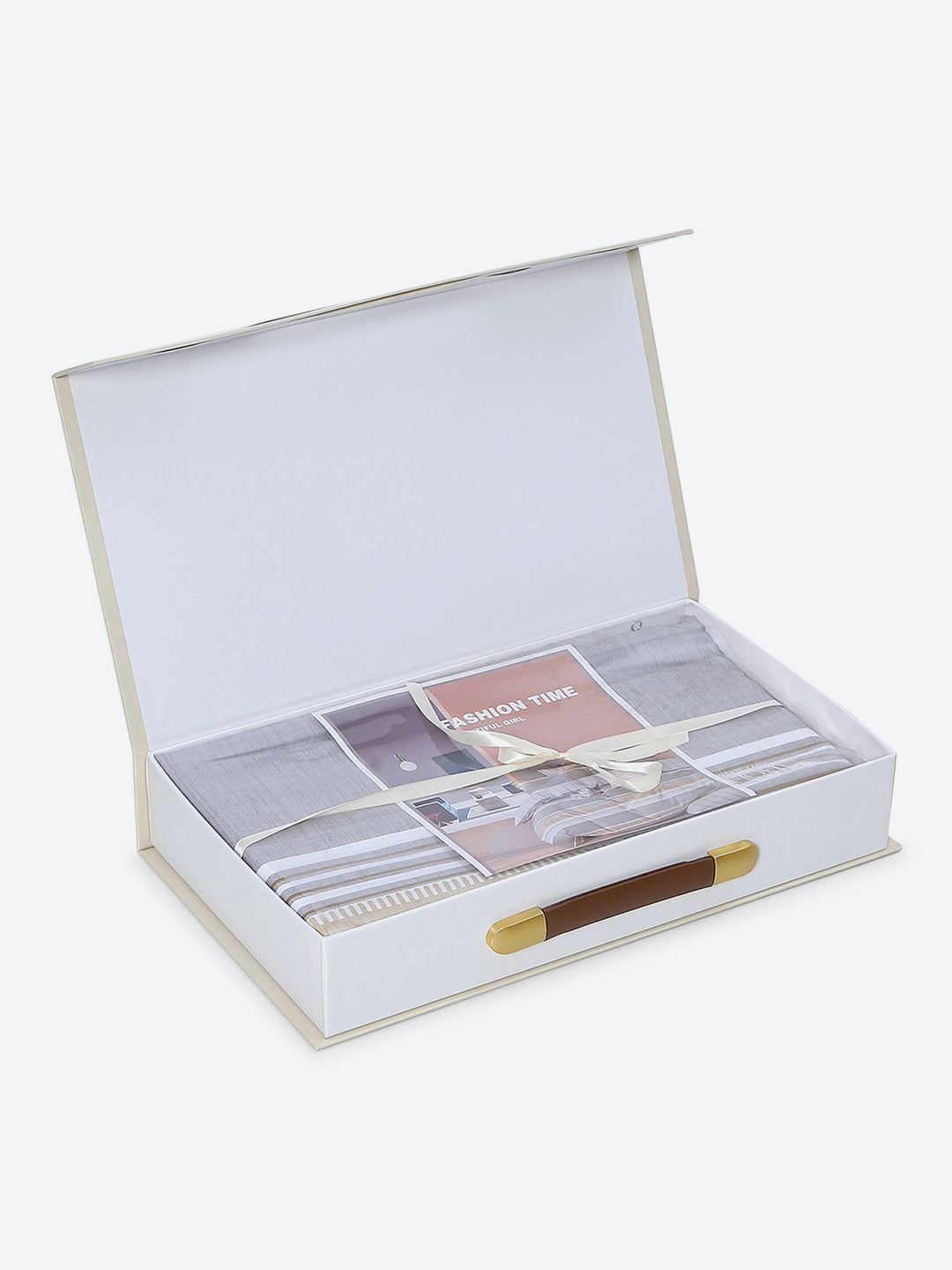 200 TC Cotton Double Bed 1 Bedsheet with 2 Pillow Covers (Ramona)