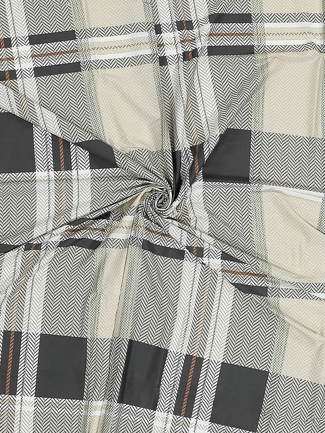 200 TC Cotton Double Bed 1 Bedsheet with 2 Pillow Covers (Ramona)