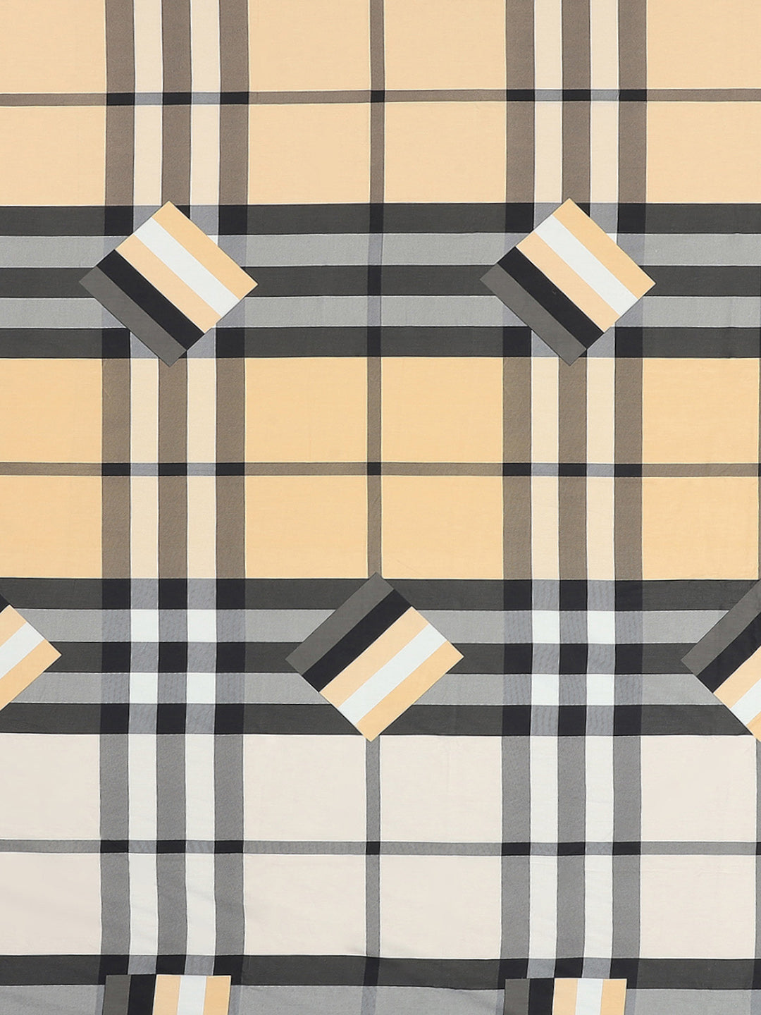 200 TC Cotton Double Bed 1 Bedsheet with 2 Pillow Covers (Ramona)