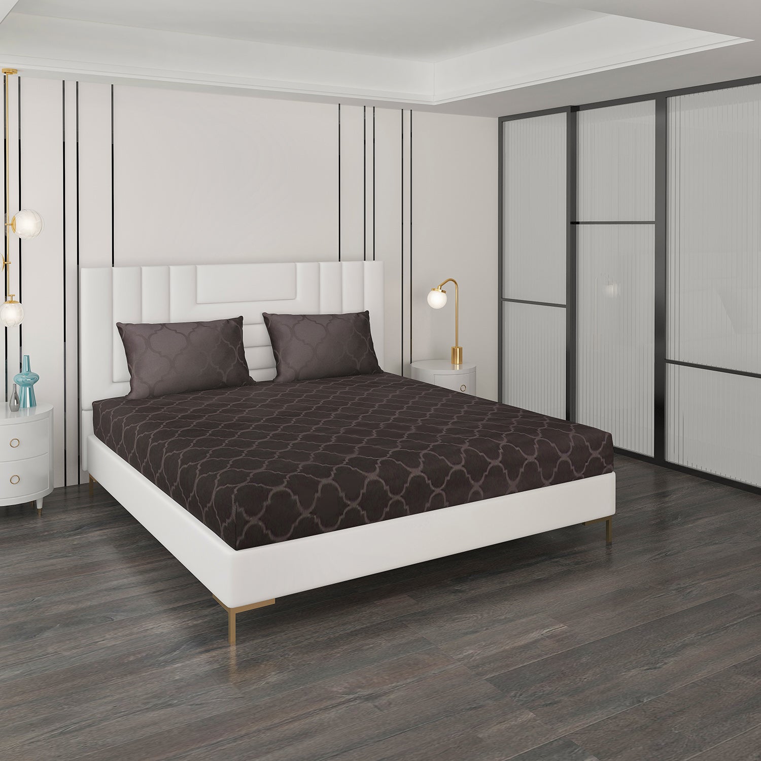 400 TC Cotton Double Bedsheet with 2 Pillow Covers