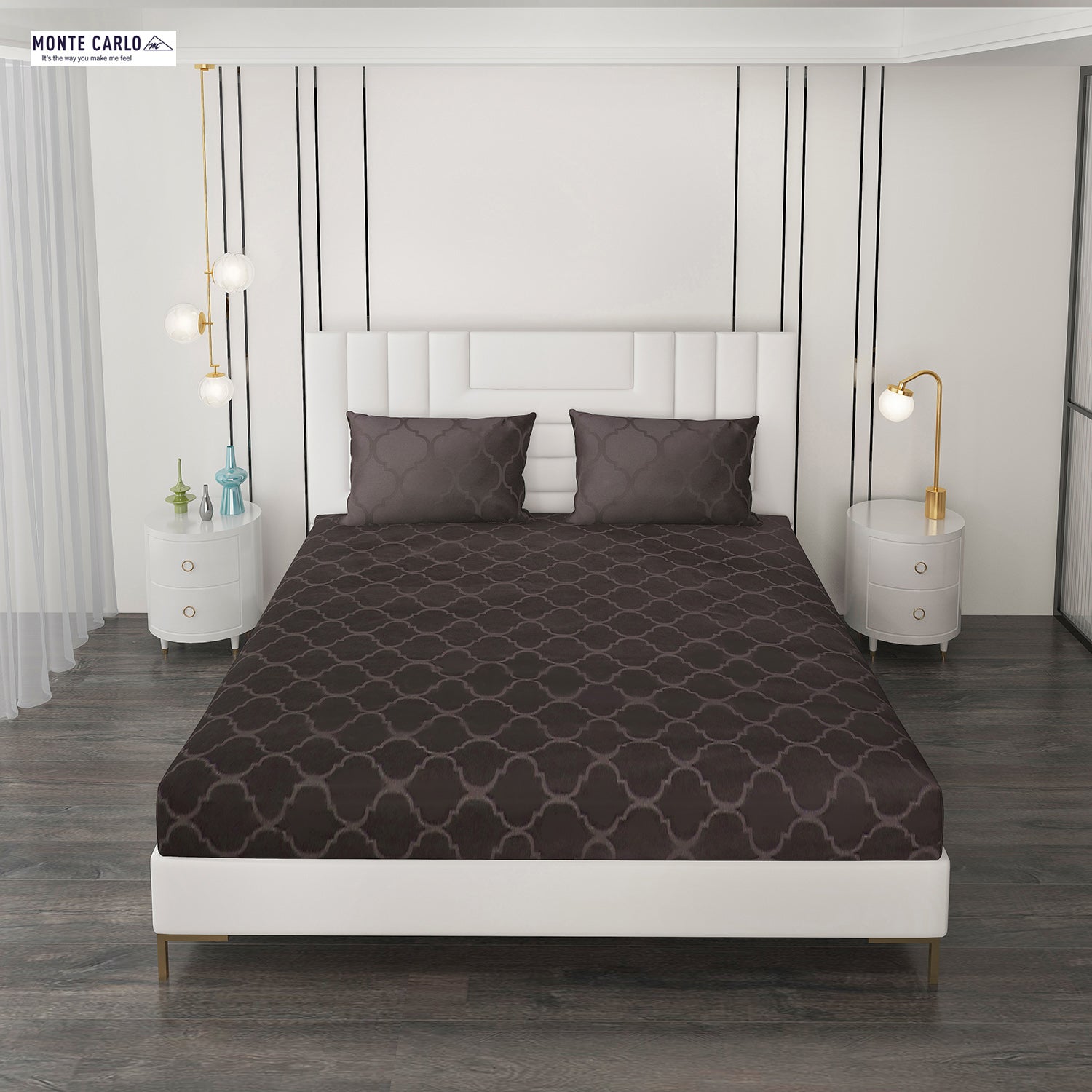 400 TC Cotton Double Bedsheet with 2 Pillow Covers