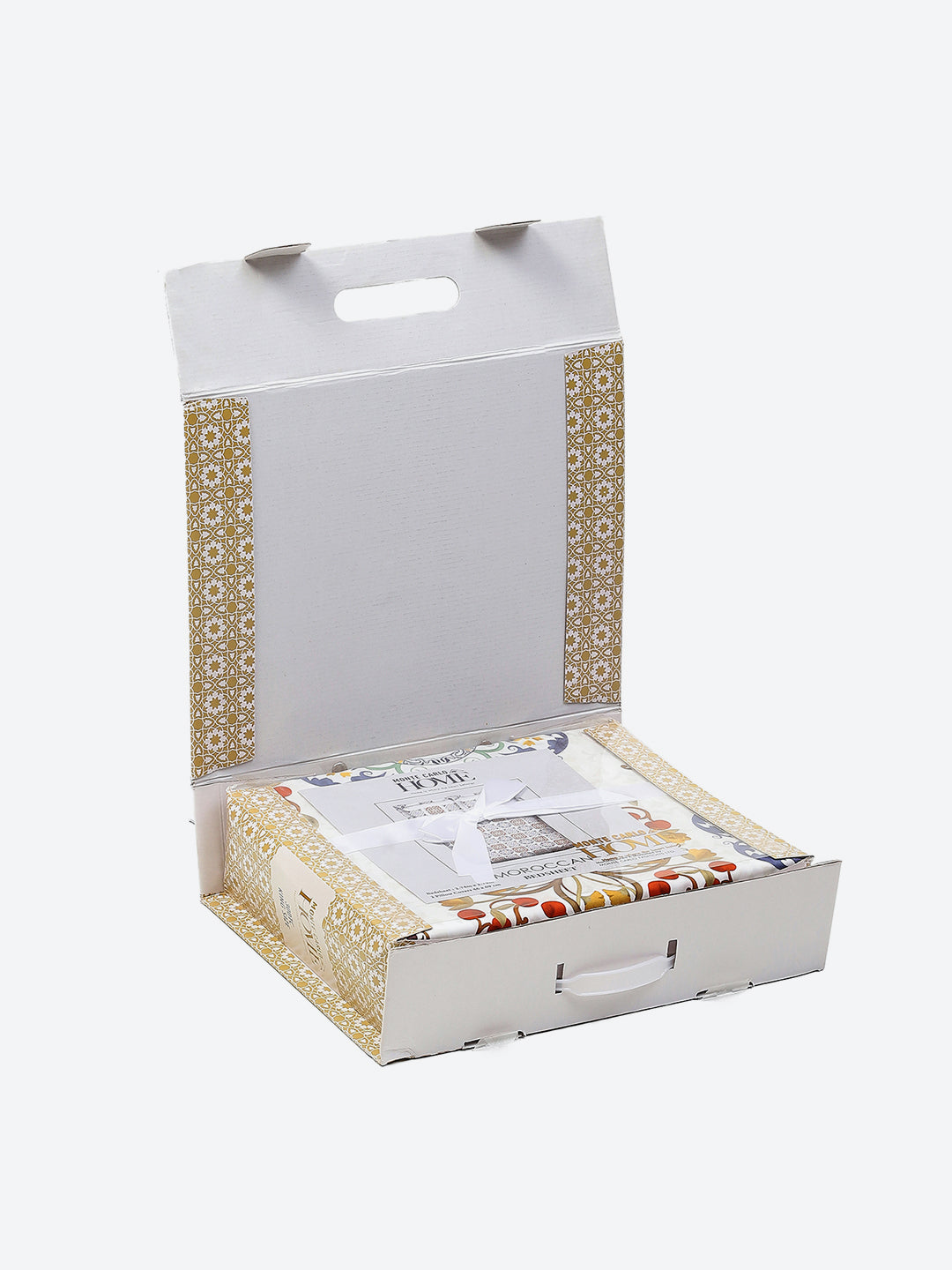 300 TC Cotton Double Bed 1 Bedsheet with 2 Pillow Covers (Morocan)