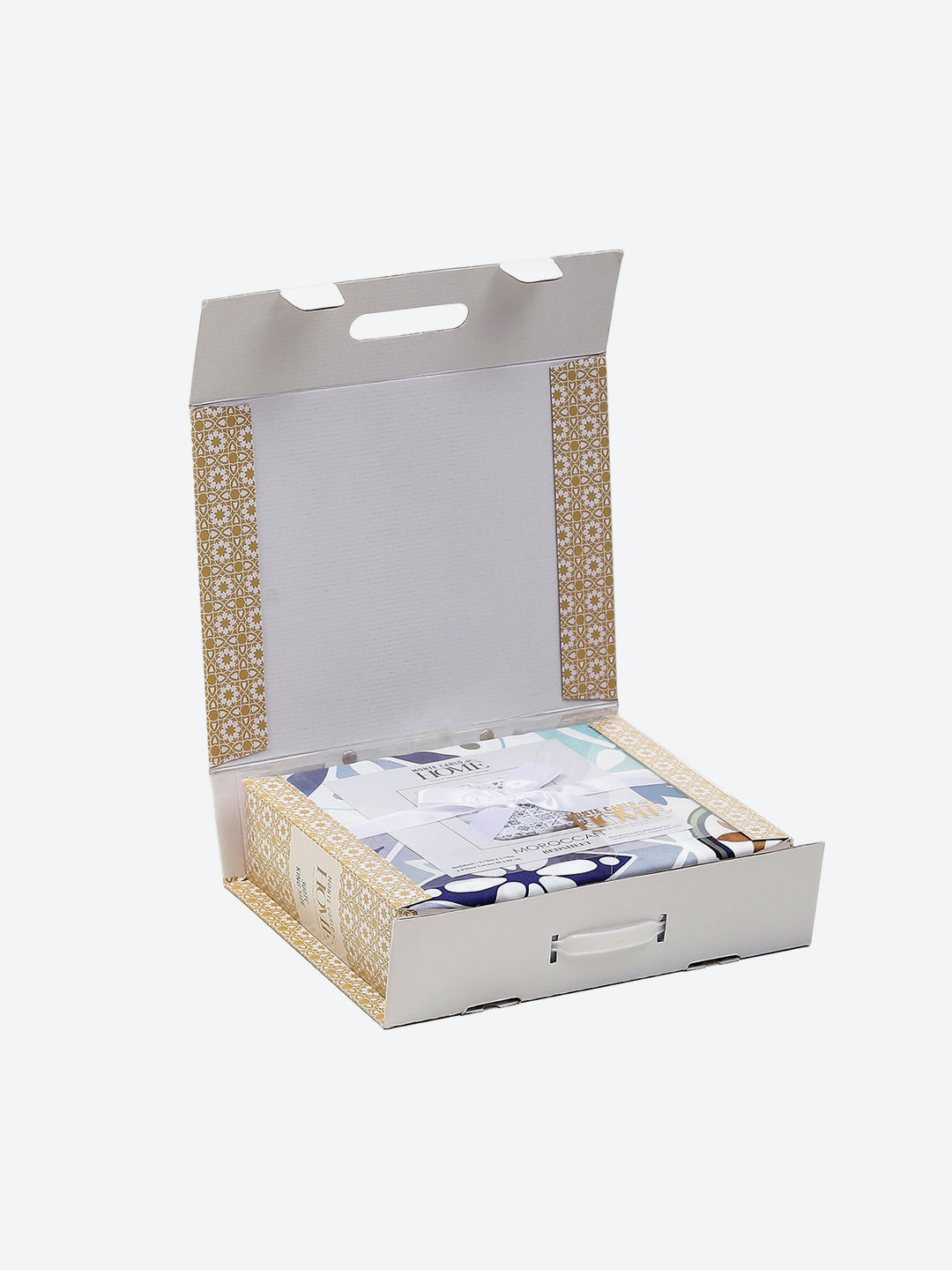 300 TC Cotton Double Bed 1 Bedsheet with 2 Pillow Covers (Morocan)